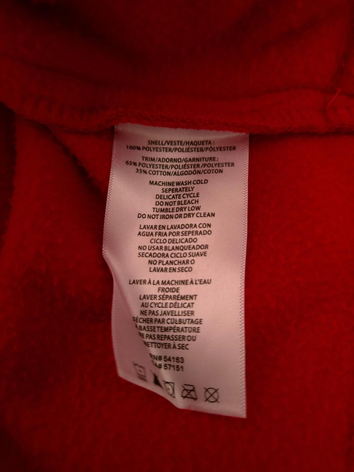 Tommy Hilfiger Vtg Y2K Tommy Hilfiger XL Fleece Zipper Red Jacket Hoodie Size XL / US 12-14 / IT 48-50 - 6 Thumbnail