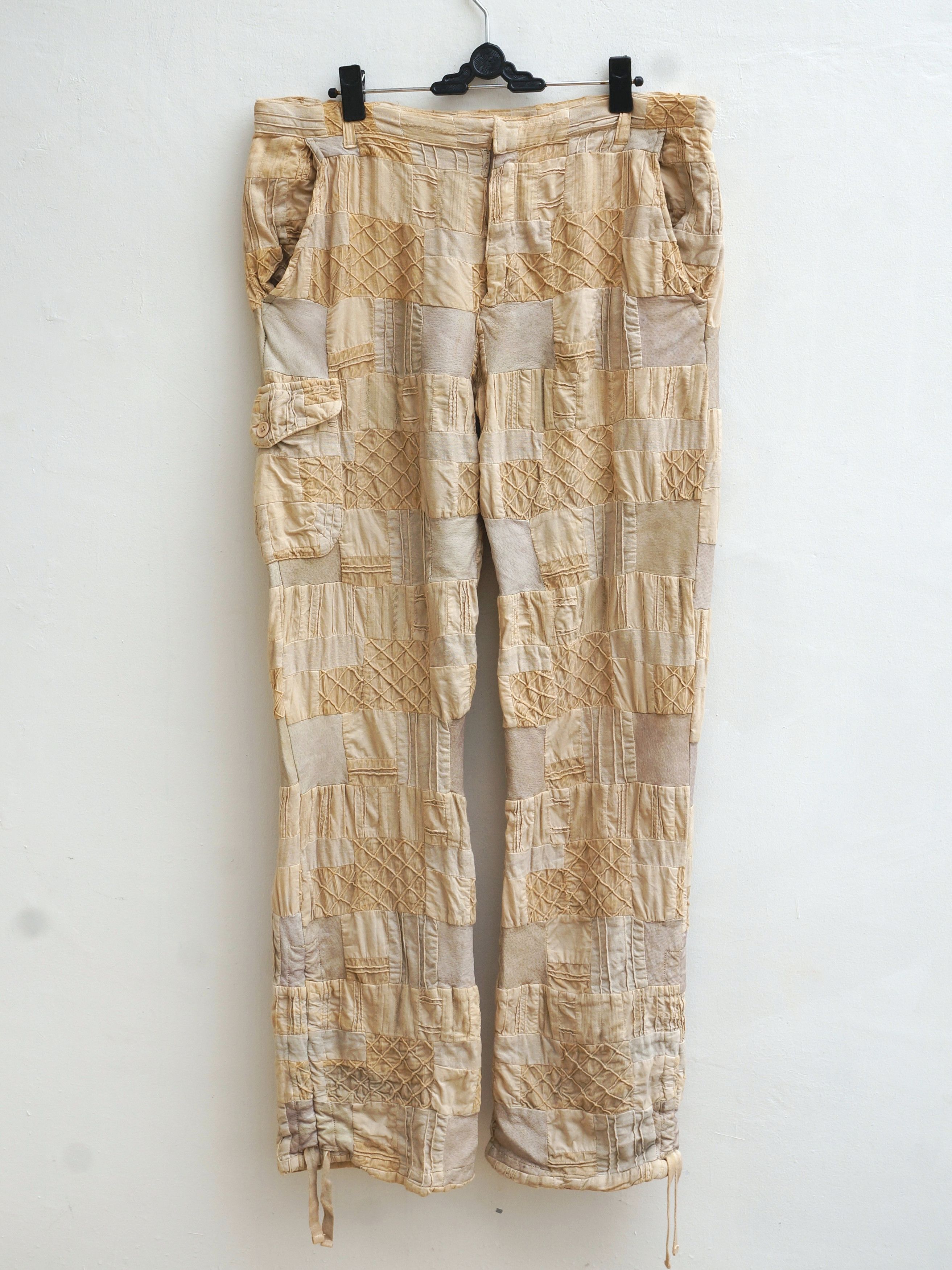 image of Hs Union Made X Asdic Patchwork Pants in Khaki, Men's (Size 34)