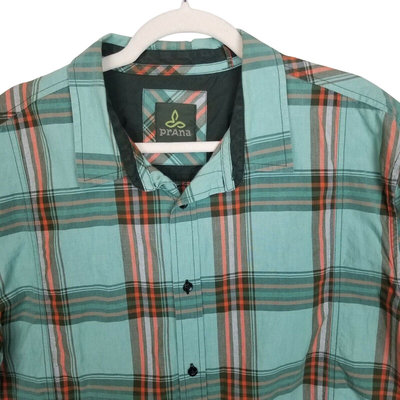 Prana Prana Mens Plaid Organic Cotton Shirt Size XL Gorpcore Size US XL / EU 56 / 4 - 2 Thumbnail
