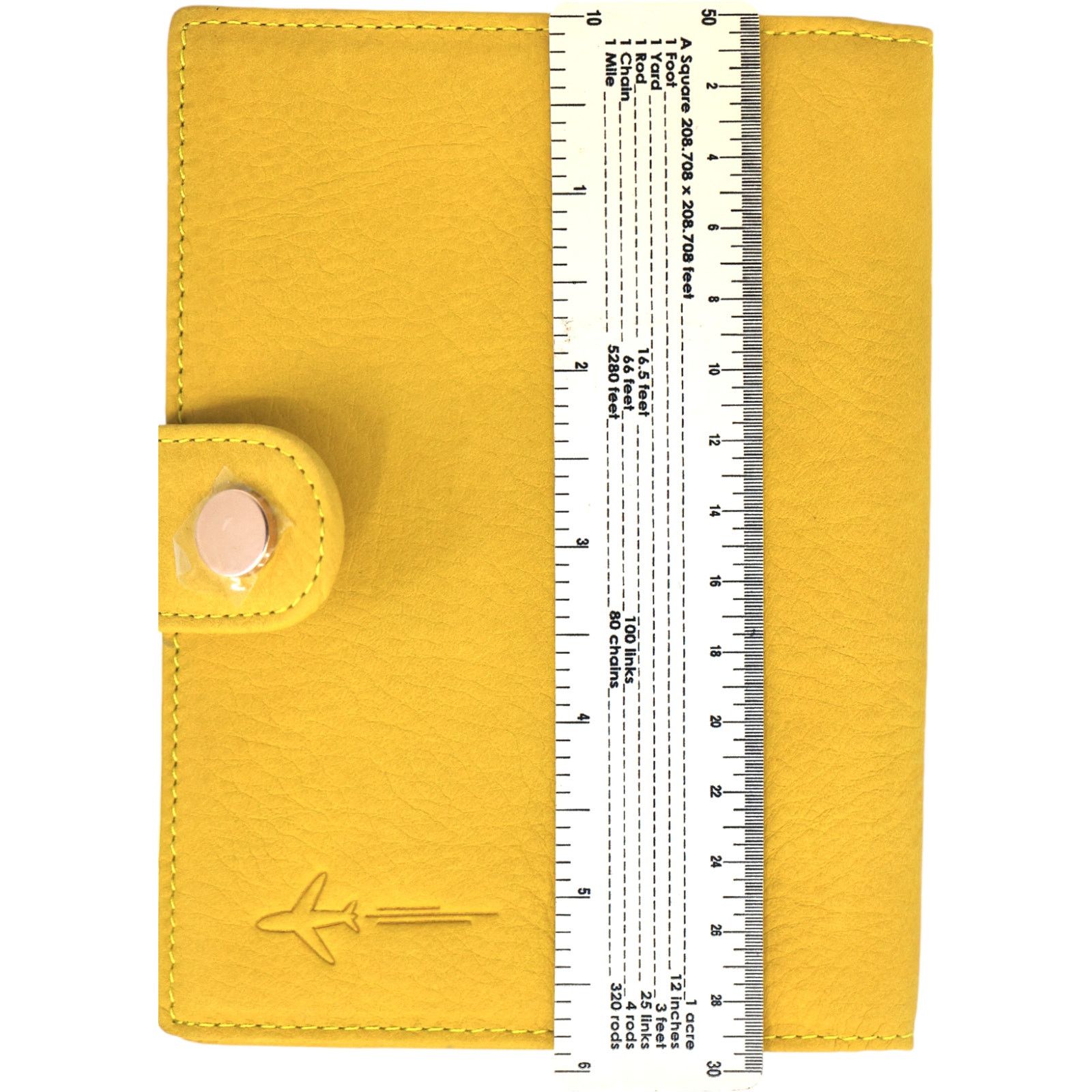 Other Borgasets Stay Gold Leather Passport Wallet Size ONE SIZE - 13 Thumbnail