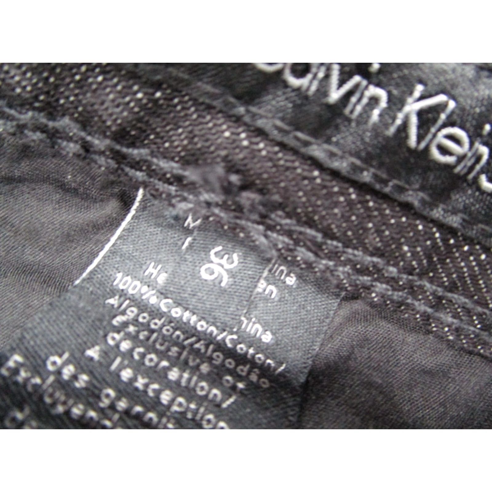 Calvin Klein Calvin Klein Jeans Mens 36 Black Skinny Straight Denim Y2K MB99A77 33x32 Size US 36 / EU 52 - 3 Thumbnail