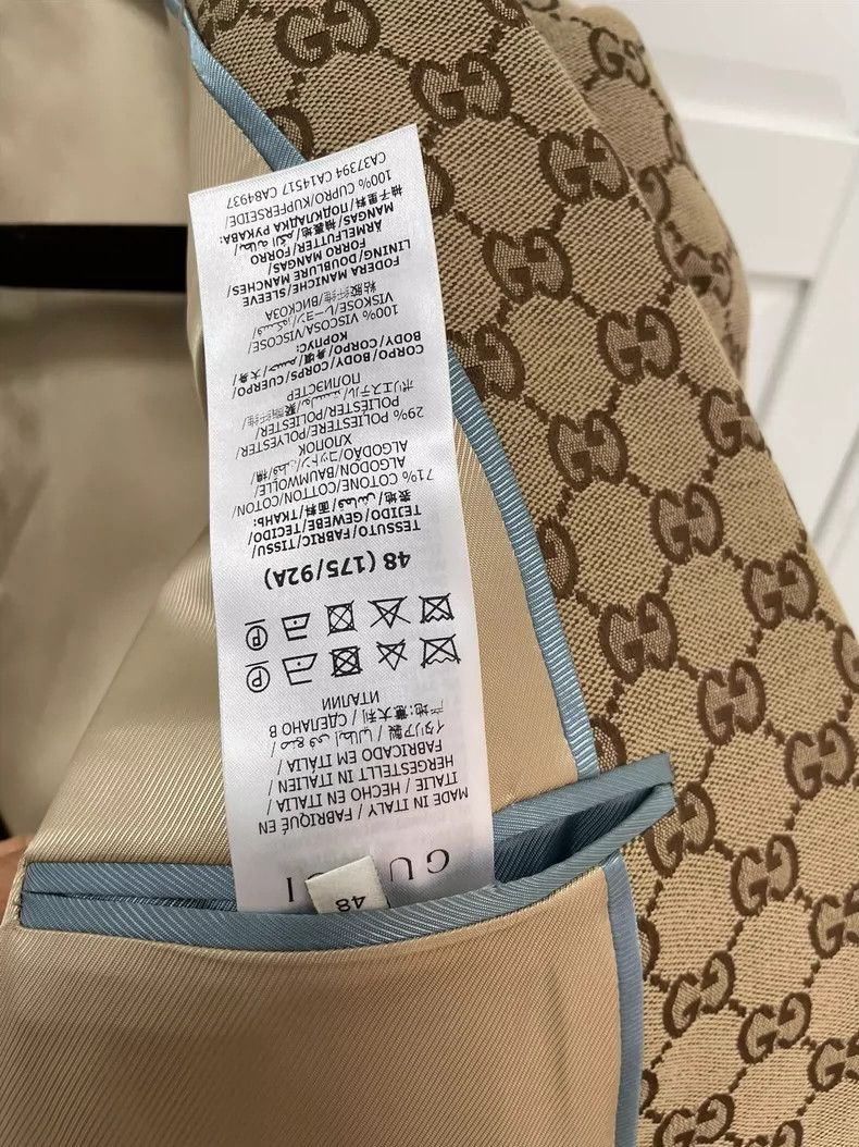 Gucci Gucci Full logo suit 2501-Nextarrow Size 48R - 5 Thumbnail
