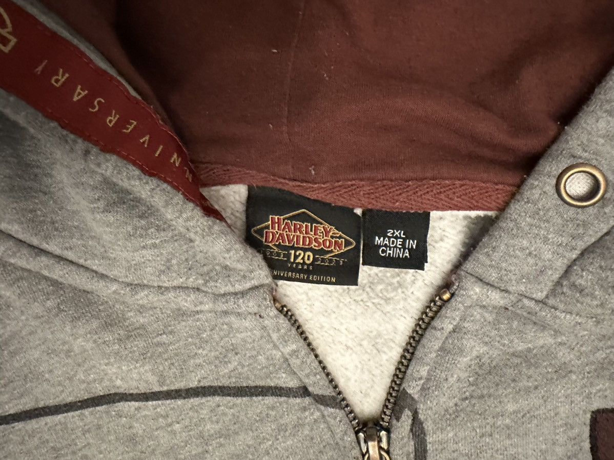 Harley Davidson Harley-Davidson Men's 2XL 120th Anniv. Full Zip Up Hoodie Size US XXL / EU 58 / 5 - 5 Thumbnail
