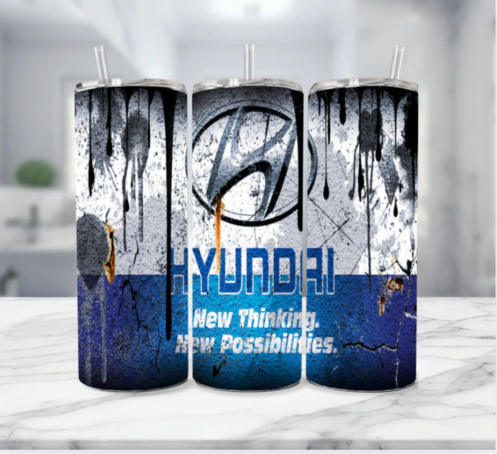 The Unbranded Brand Hyundai Motors Stainless Steel Tumbler (20 fl Oz) Size ONE SIZE - 1 Thumbnail