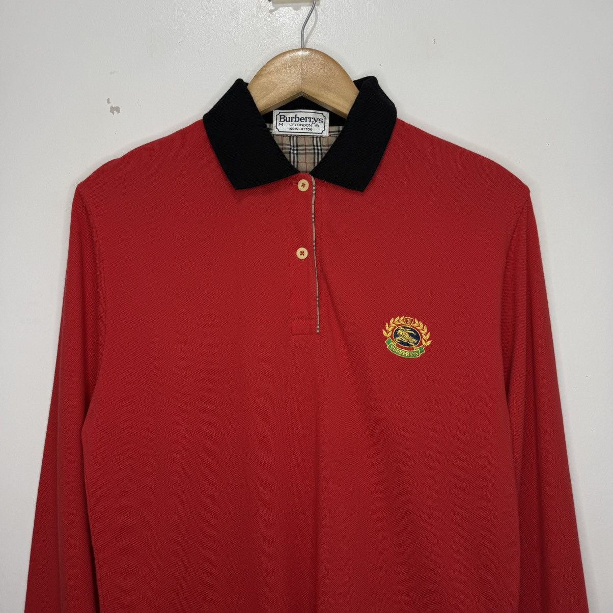 Burberry Burberry Polo Shirt Long Sleeves Size US M / EU 48-50 / 2 - 3 Thumbnail