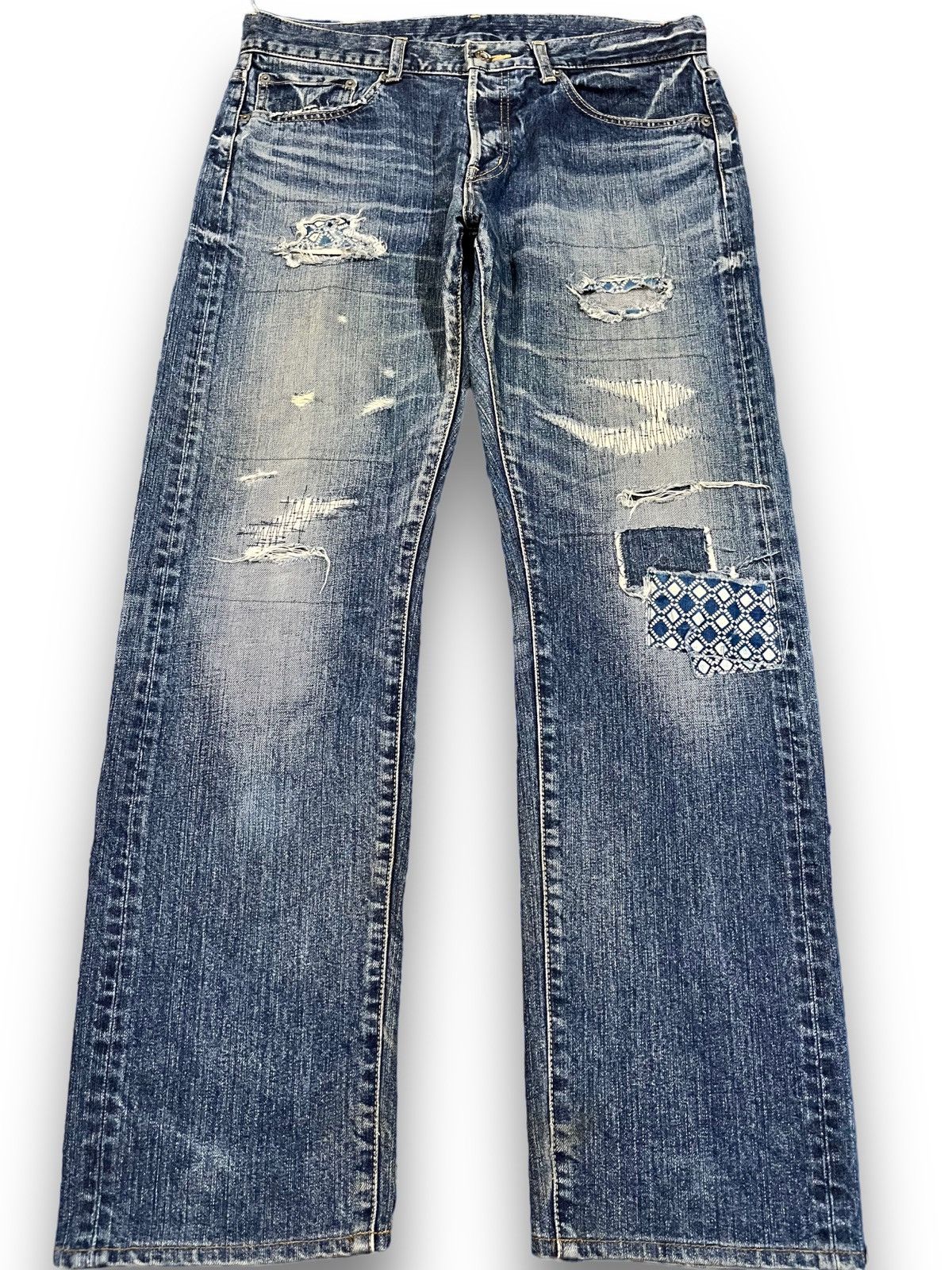 Takeo Kikuchi Vintage Takeo Kikuchi Patches Denim Size US 34 / EU 50 - 1 Thumbnail