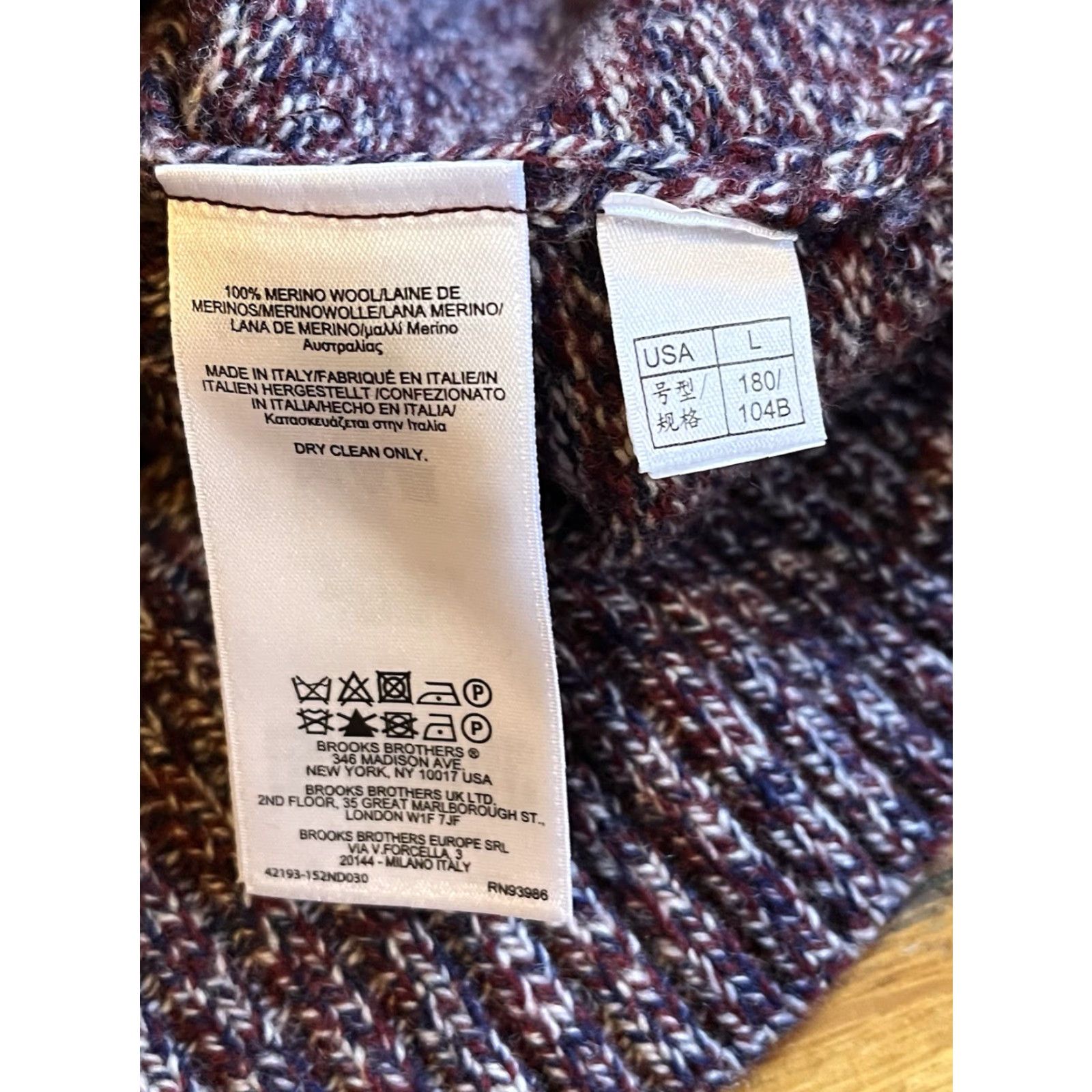 Brooks Brothers Brooks Brothers Italian Merino Wool Argyle Diamond Sweater Men’s L Multicolor Size US L / EU 52-54 / 3 - 5 Thumbnail