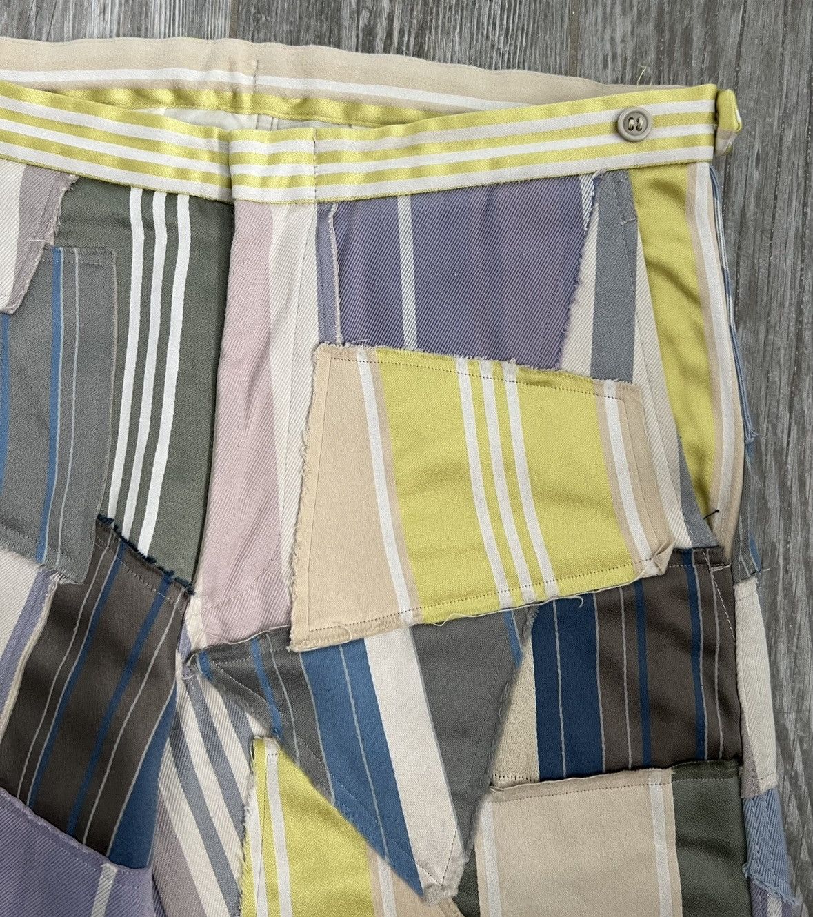 Comme des Garcons Homme Plus 1999 Comme Des Garcons Homme Plus RareRunway Patchwork Pants Size US 33 - 6 Thumbnail