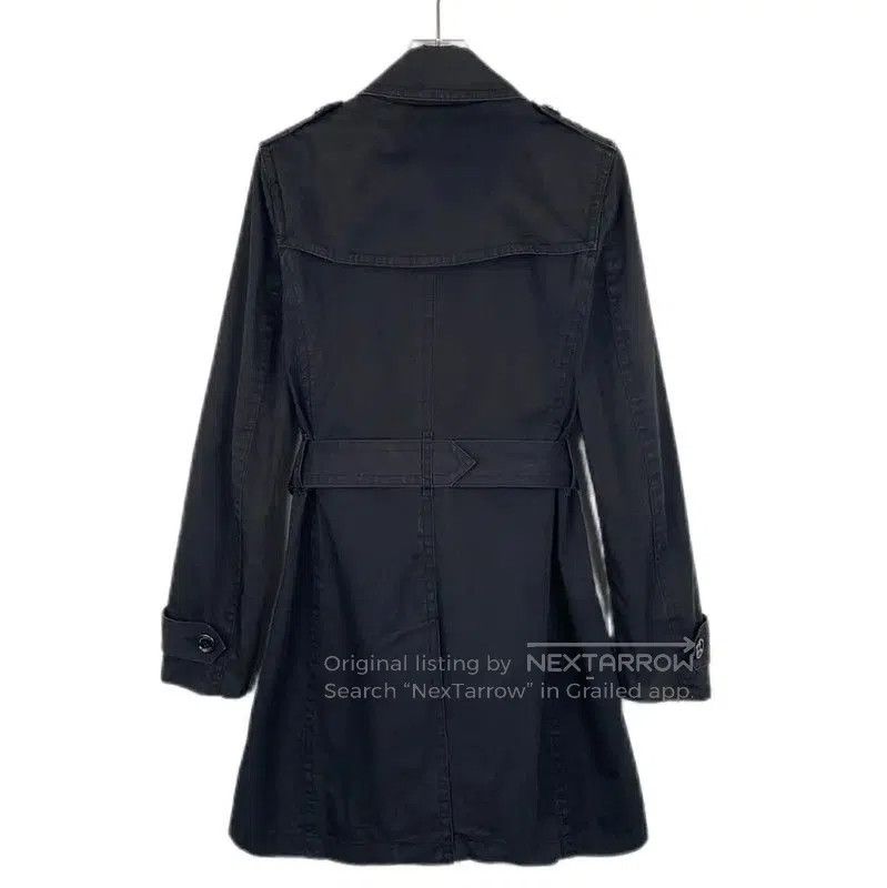 Burberry Burberry Women's Black Cotton Trench Coat. Size XS / US 0-2 / IT 36-38 - 2 Thumbnail