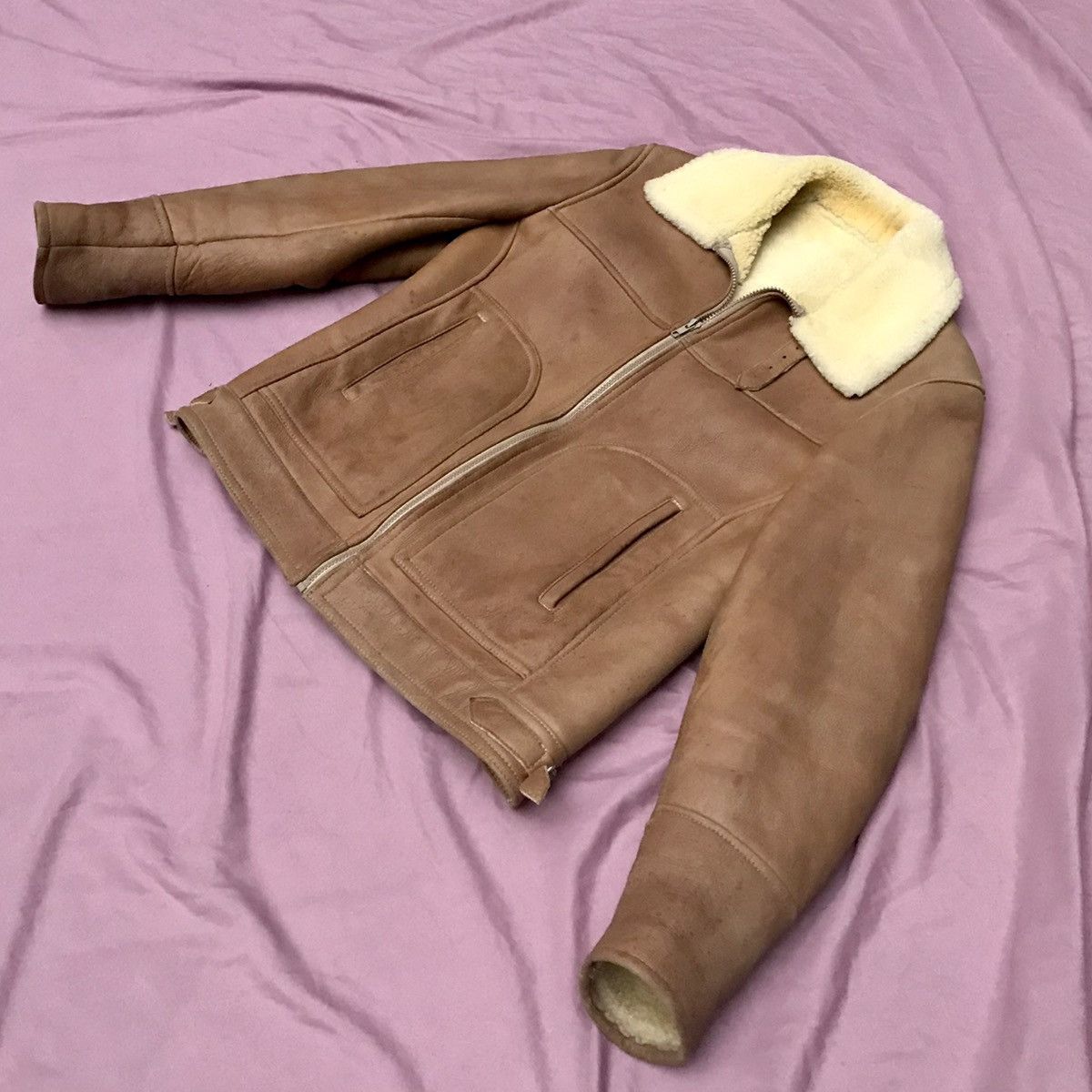 Other Beautiful sheepskin shearling tan jacket Size US M / EU 48-50 / 2 - 4 Thumbnail