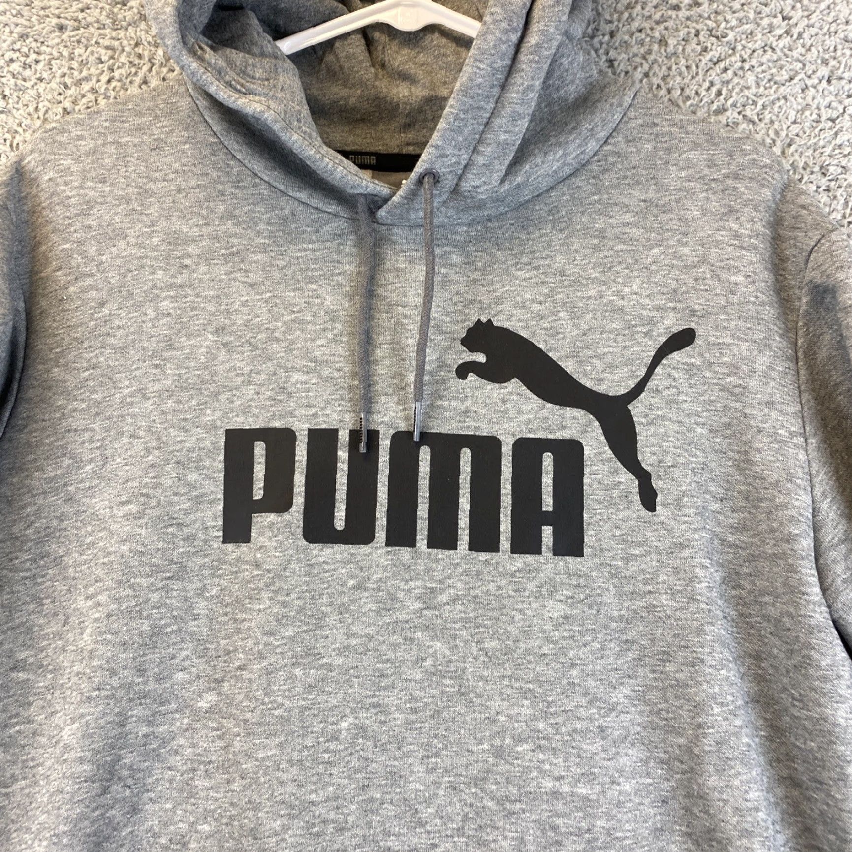 Puma PUMA Men's Essentials Big Logo Hoodie S Small Gray / 55-15 Size US S / EU 44-46 / 1 - 2 Thumbnail