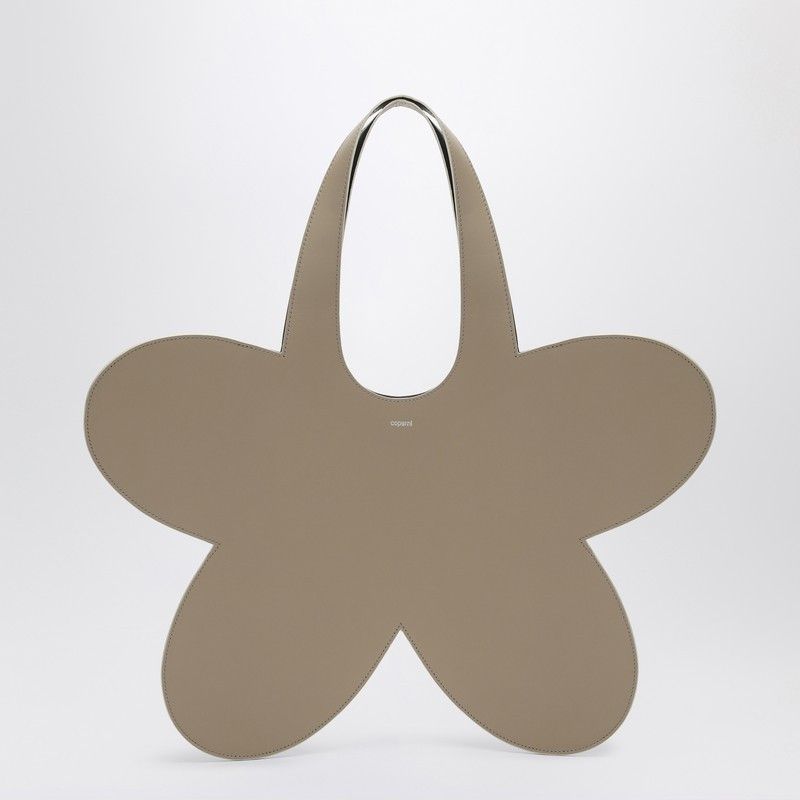 Coperni Coperni Flower Beige Leather Tote Bag Size ONE SIZE - 1 Thumbnail