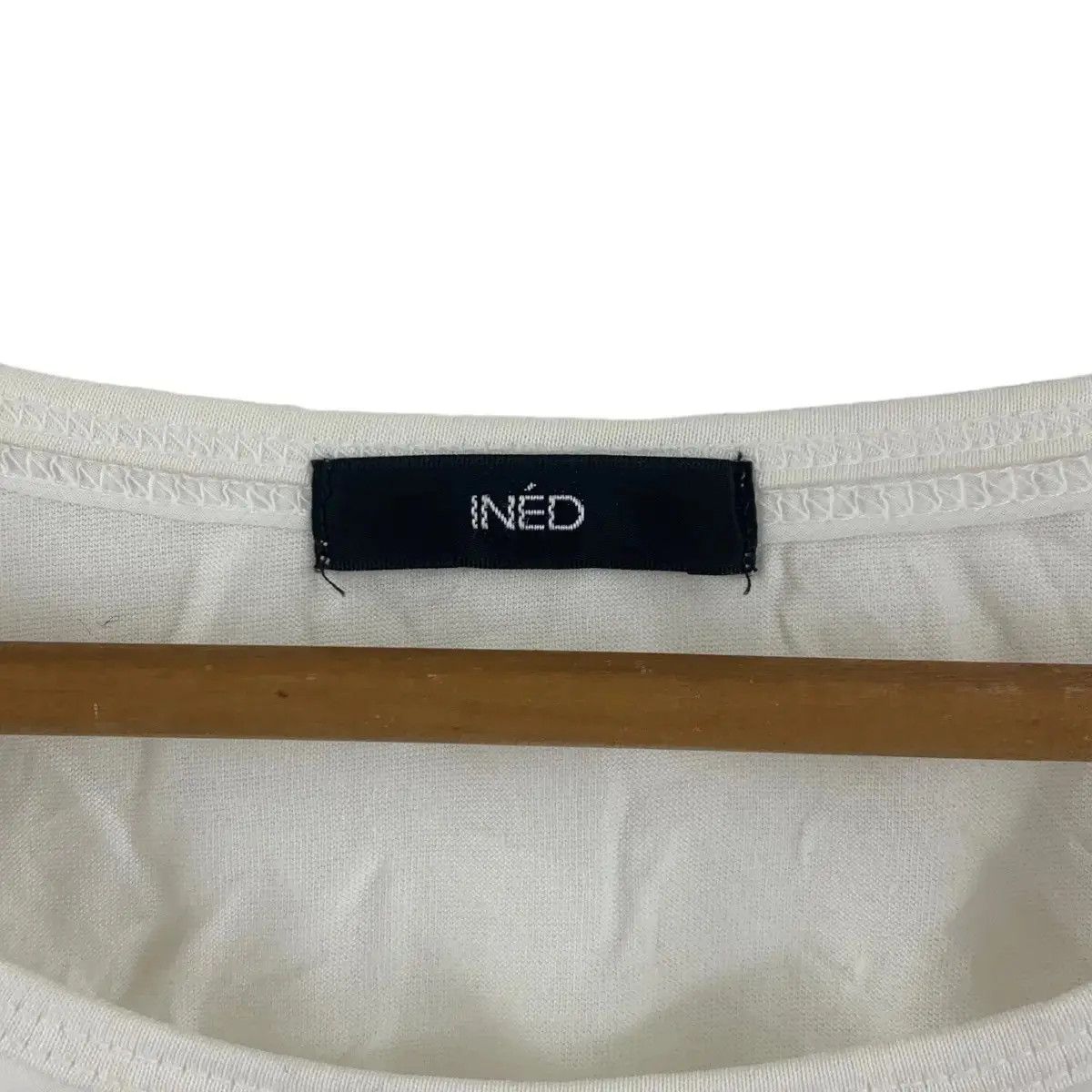 Yohji Yamamoto Vintage YOHJI YAMAMOTO INED Collection White Blouse Tee Size S / US 4 / IT 40 - 5 Thumbnail