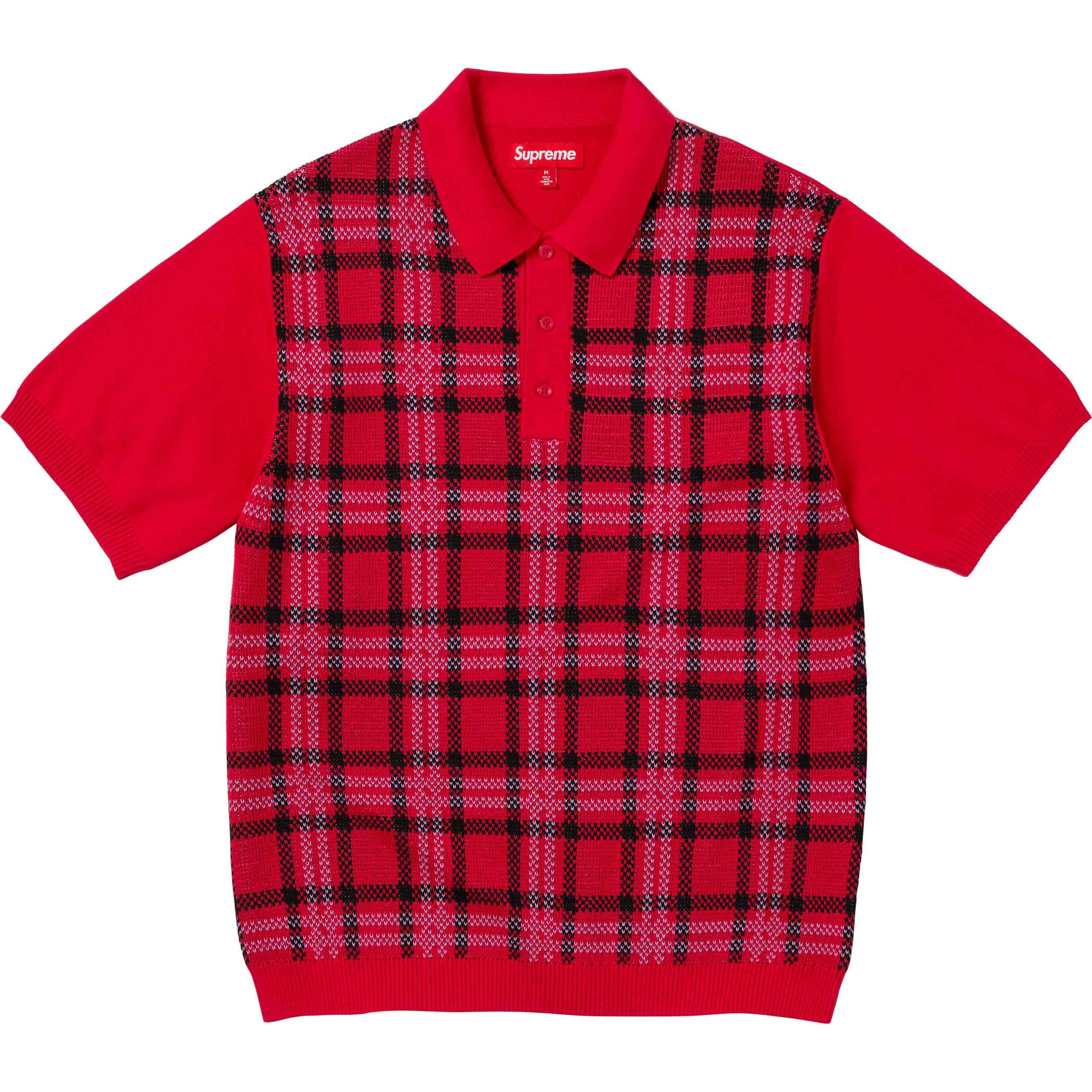 ウ*ン様 Supreme Plaid Knit S/S Polo Black S 黒 Supreme Plaid Knit S/S Polo Black 新品 - メルカリ