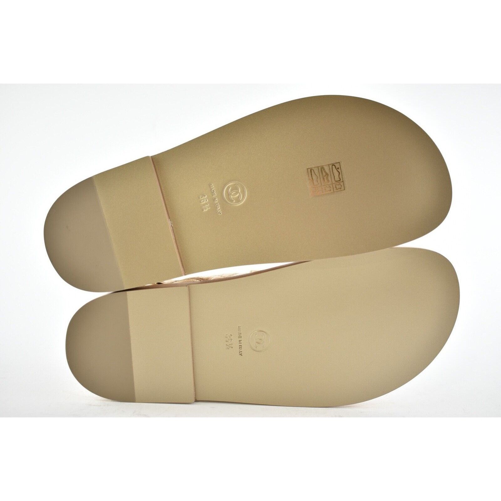 Chanel Chanel 21C Bronze Quilt Chain CC Logo Mule Slide Strap Flat Size US 6.5 / IT 36.5 - 12 Thumbnail