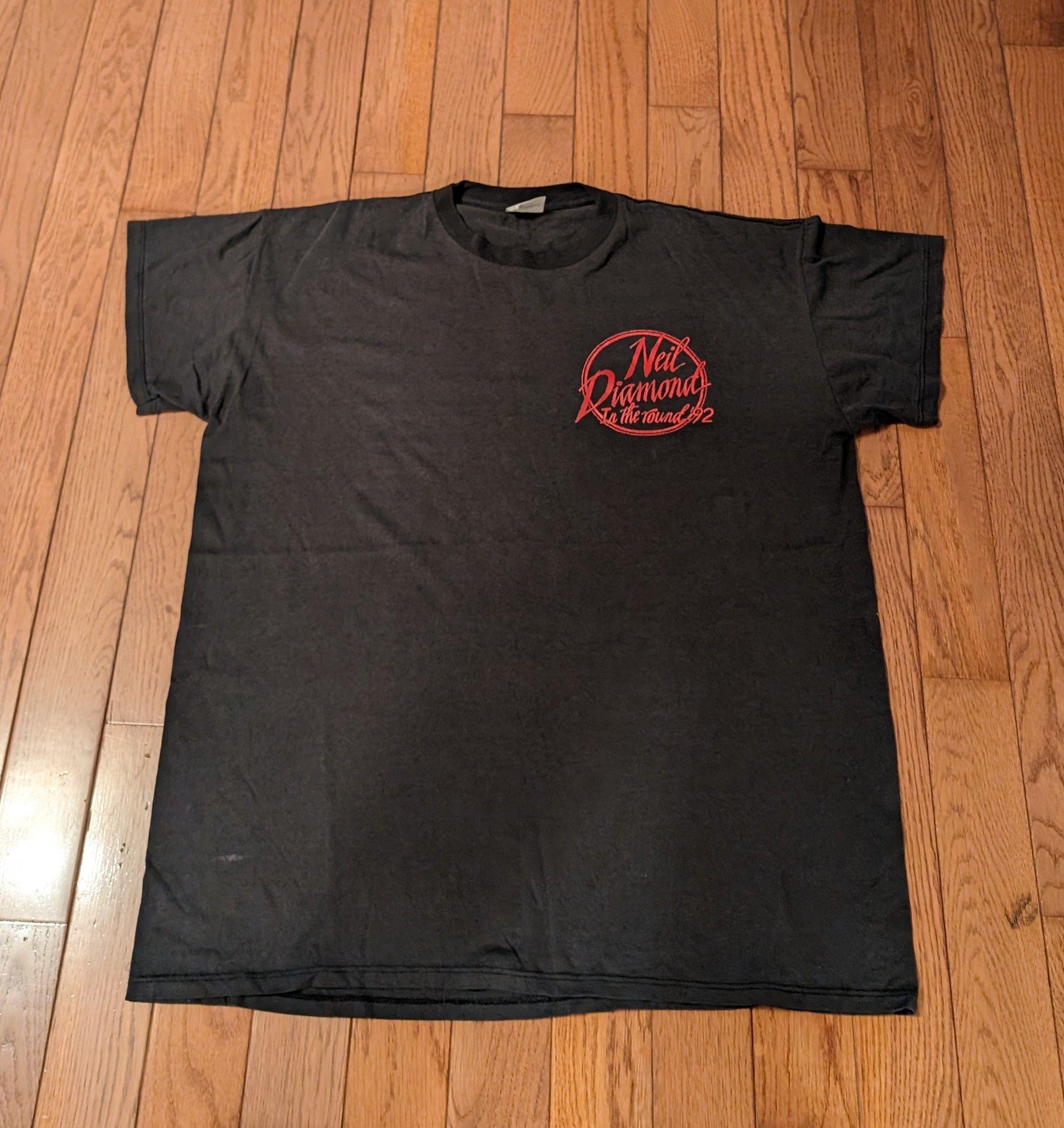 Band Tees Vintage 1992 Neil Diamond In The Round Tee Size US XL / EU 56 / 4 - 1 Thumbnail