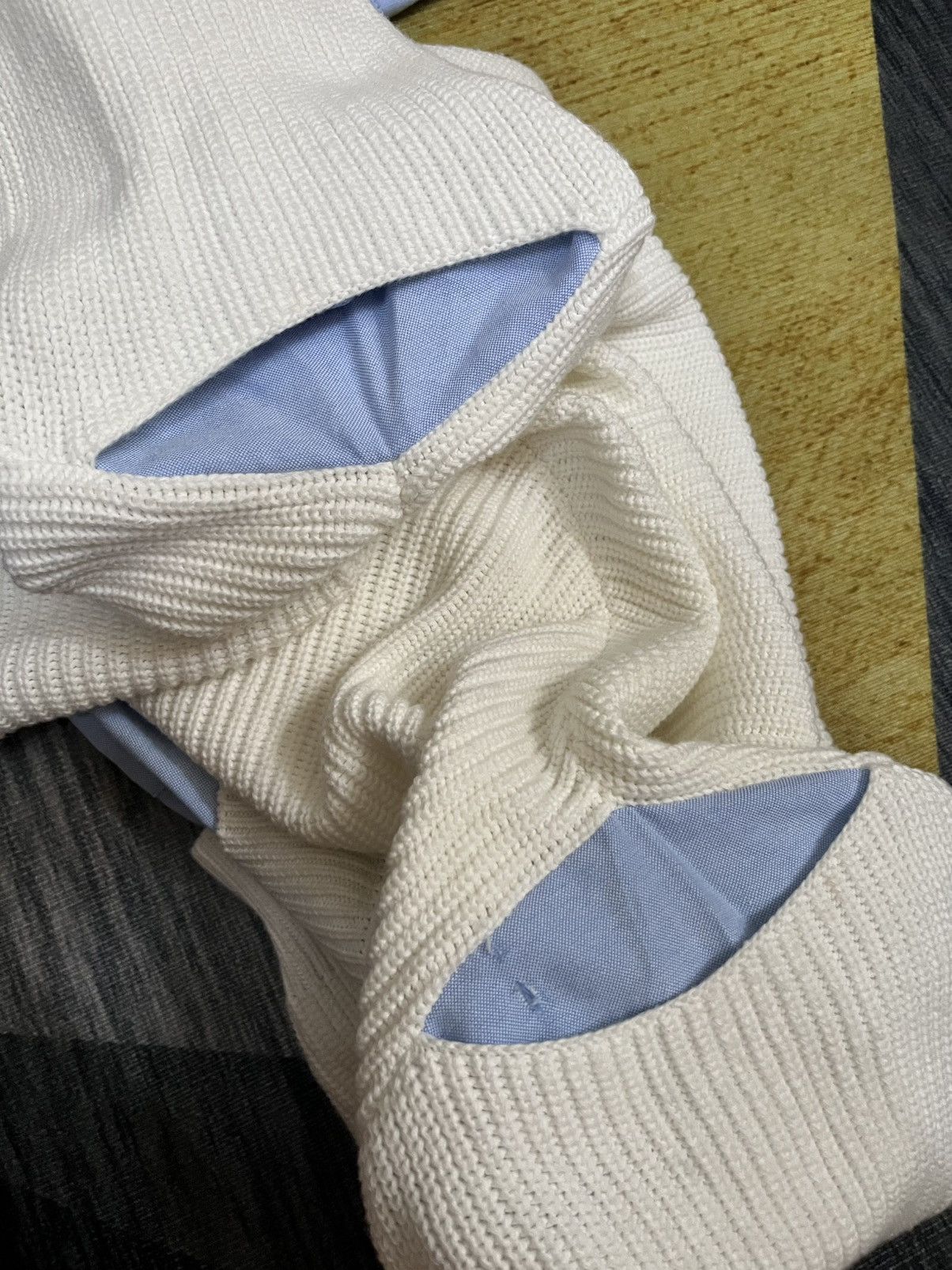 Alexander Wang 2000s mix media cotton hybrid poplin ribbed top #H2 Size M / US 6-8 / IT 42-44 - 9 Thumbnail