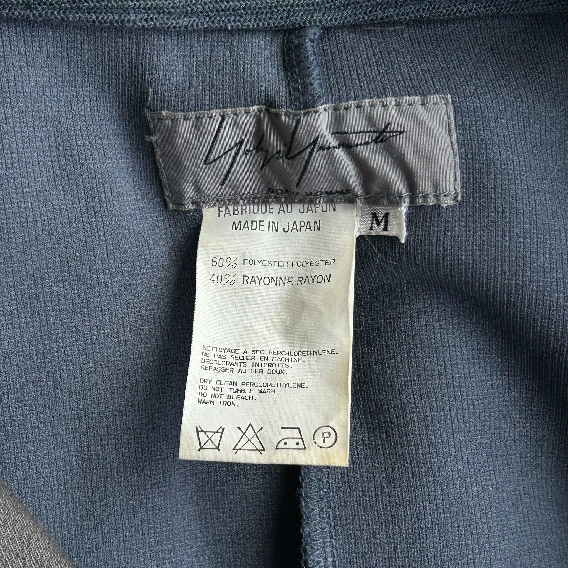 Yohji Yamamoto Yohji Yamamoto 98SS FogBlue Zip ShortSleeve Jacket Size US M / EU 48-50 / 2 - 6 Thumbnail