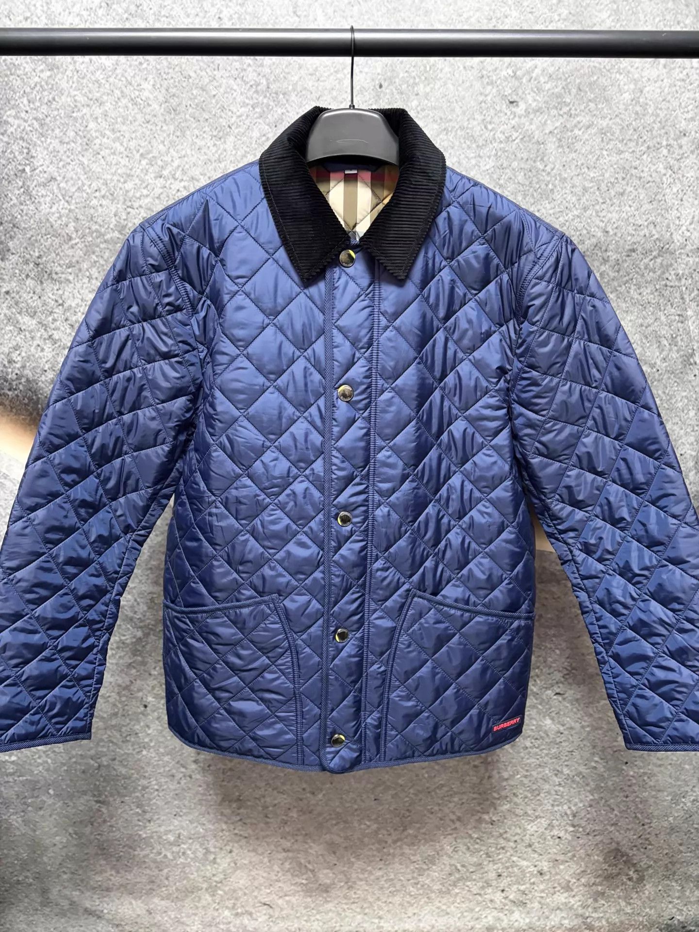 Burberry BurberryFW24 Check Lapel Double-faced Single-breasted Cotton Size US M / EU 48-50 / 2 - 1 Thumbnail