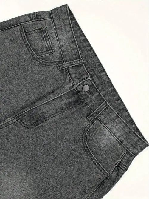 Jean VINTAGE washed retro 90s denim jeans Size US 34 / EU 50 - 2 Thumbnail