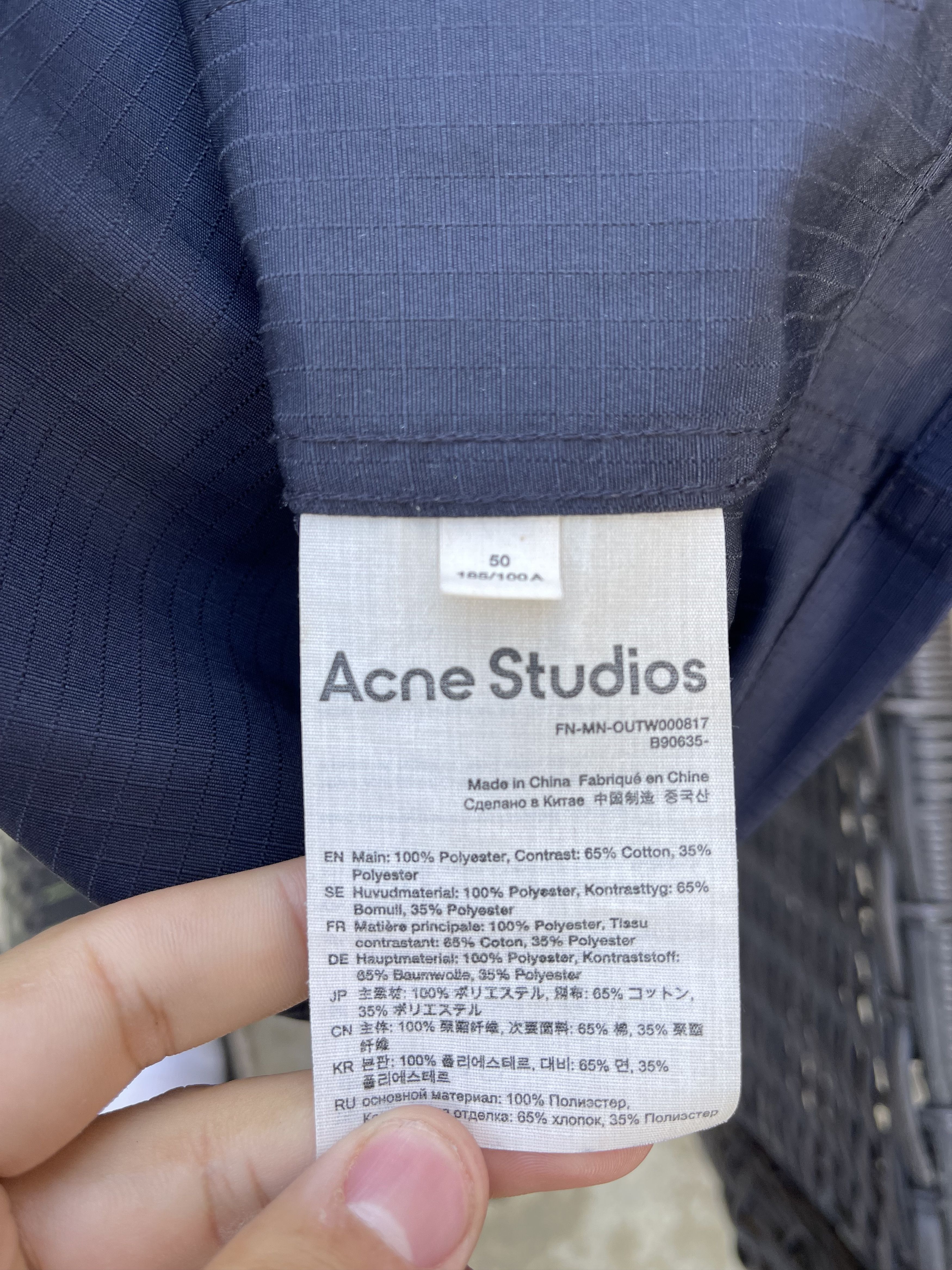 Acne Studios Acne Studios Patson Tech Light Jacket Size US XL / EU 56 / 4 - 7 Thumbnail