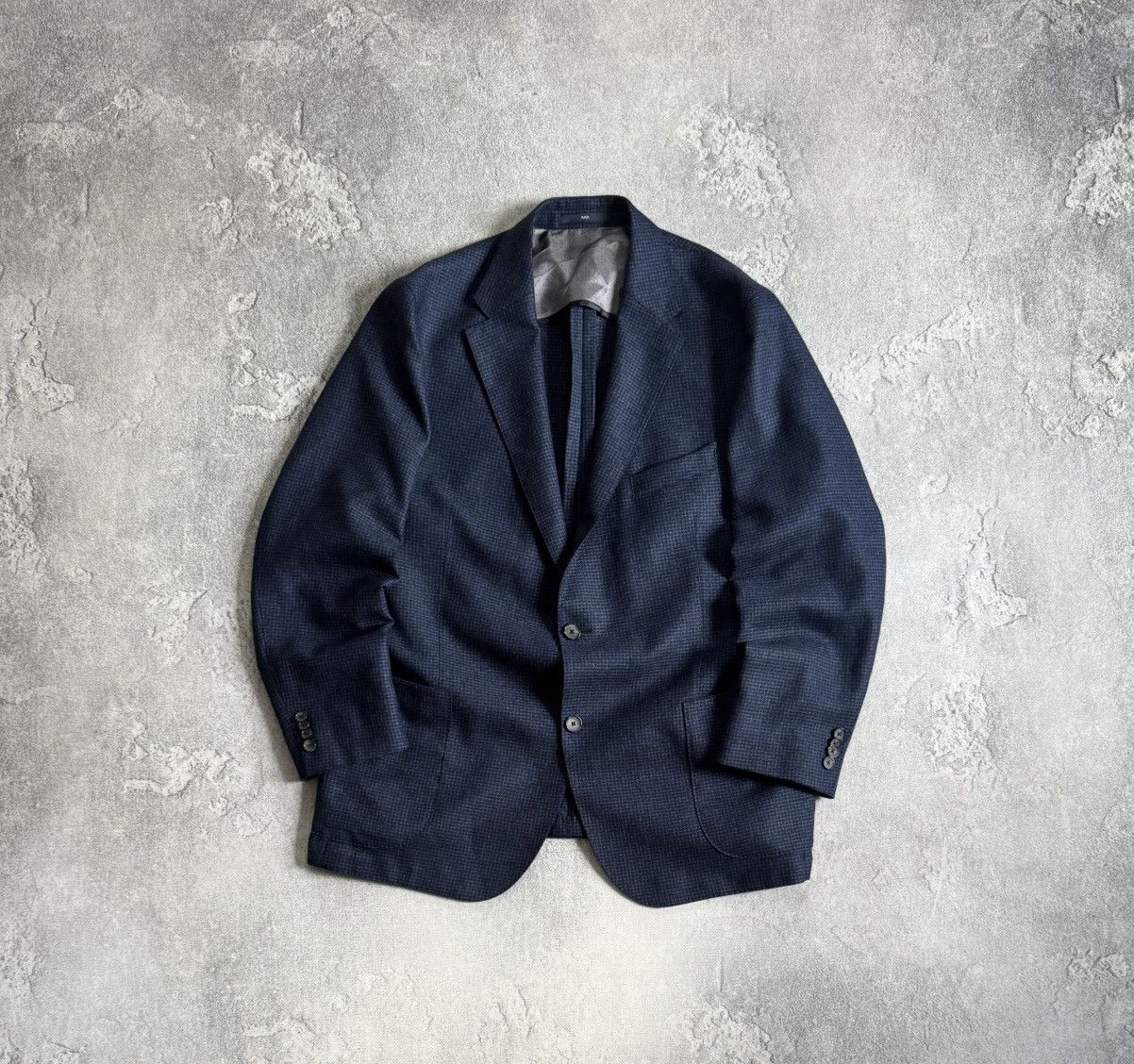 Other Eduard Dressler 27size blue virgin wool blazer casual jacket Size 44S - 1 Thumbnail