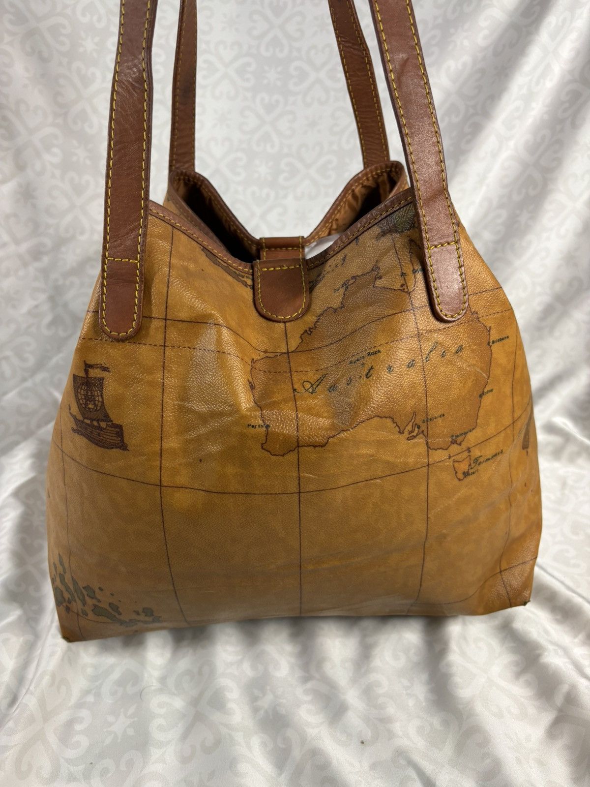 Alviero Martini Alviero Martini World Map Tote Bag Dual Clip Size ONE SIZE - 3 Thumbnail