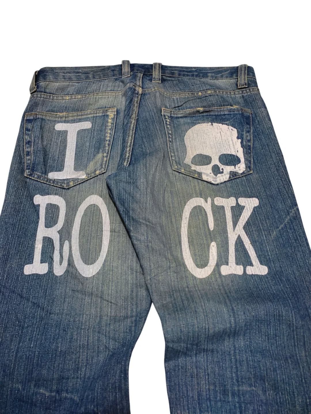 Japanese Brand Limited i Skull rock denim Size US 34 / EU 50 - 3 Thumbnail