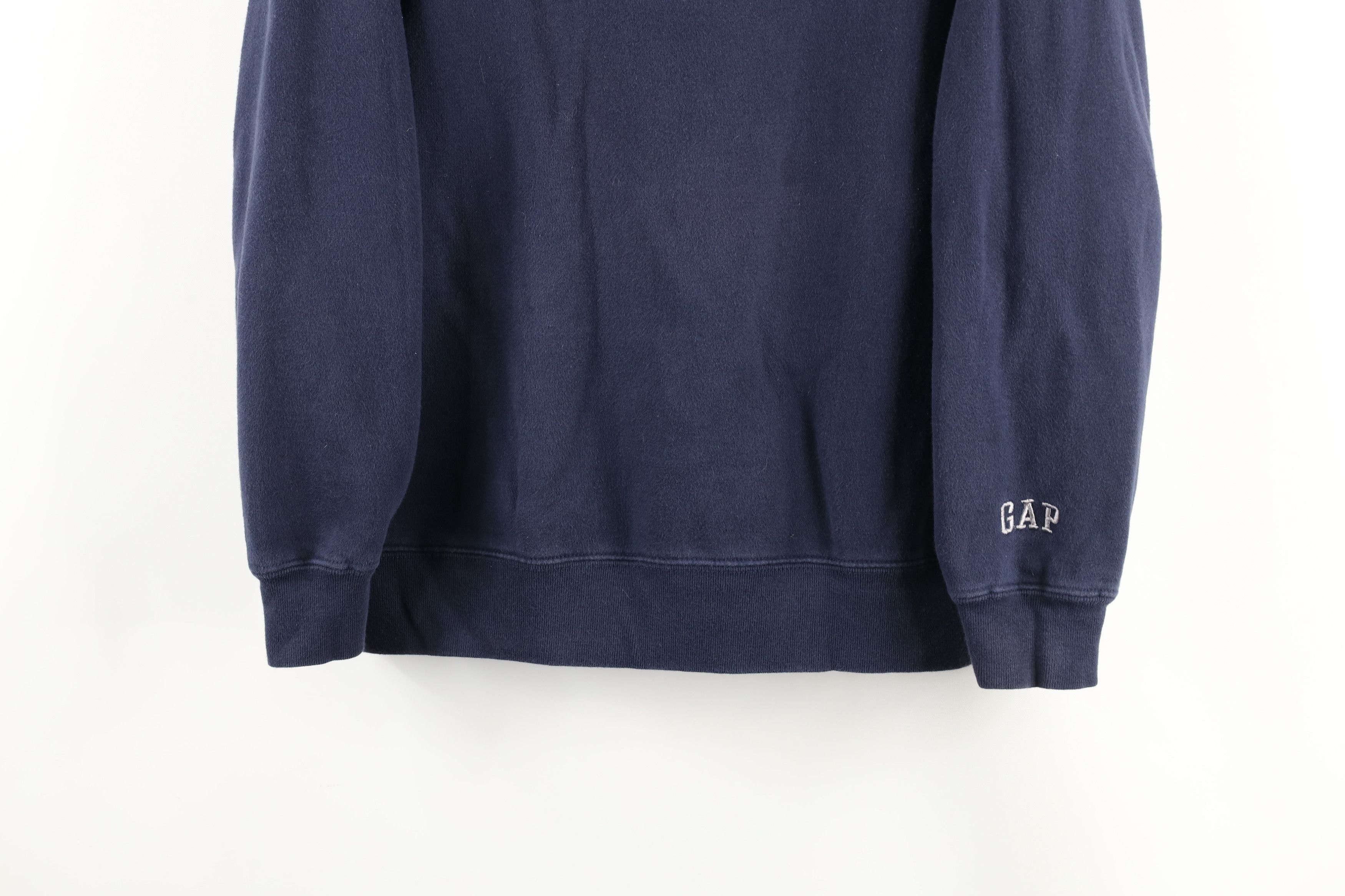 Gap × Vintage Vintage Gap Spell Out Crewneck Sweatshirt Navy Blue Size S / US 4 / IT 40 - 3 Thumbnail