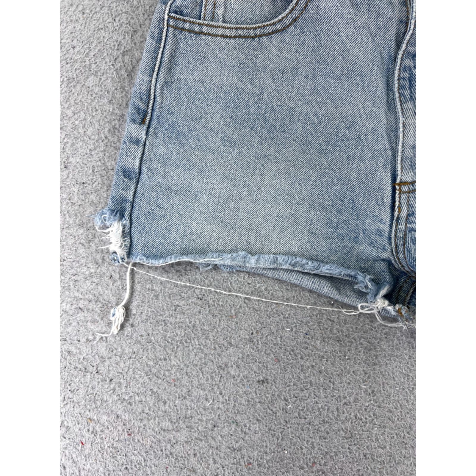 Denime VINTAGE J Galt Shorts Womens Small Blue Denim Cutoff Low Rise Cotton Distressed 22x3 Size 28" / US 6 / IT 42 - 3 Thumbnail
