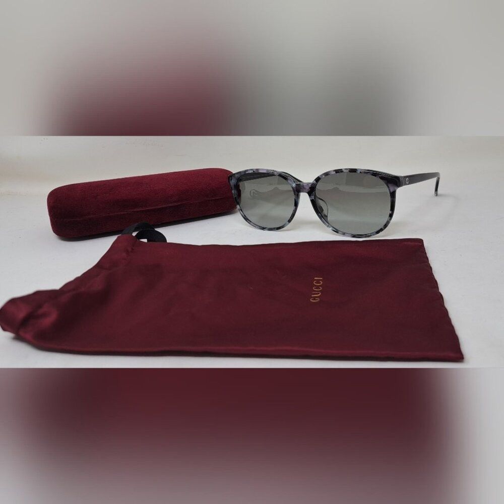 Gucci Gucci Sunglasses Oval Round Square Full Rim Green Asian Fit Size ONE SIZE - 1 Thumbnail