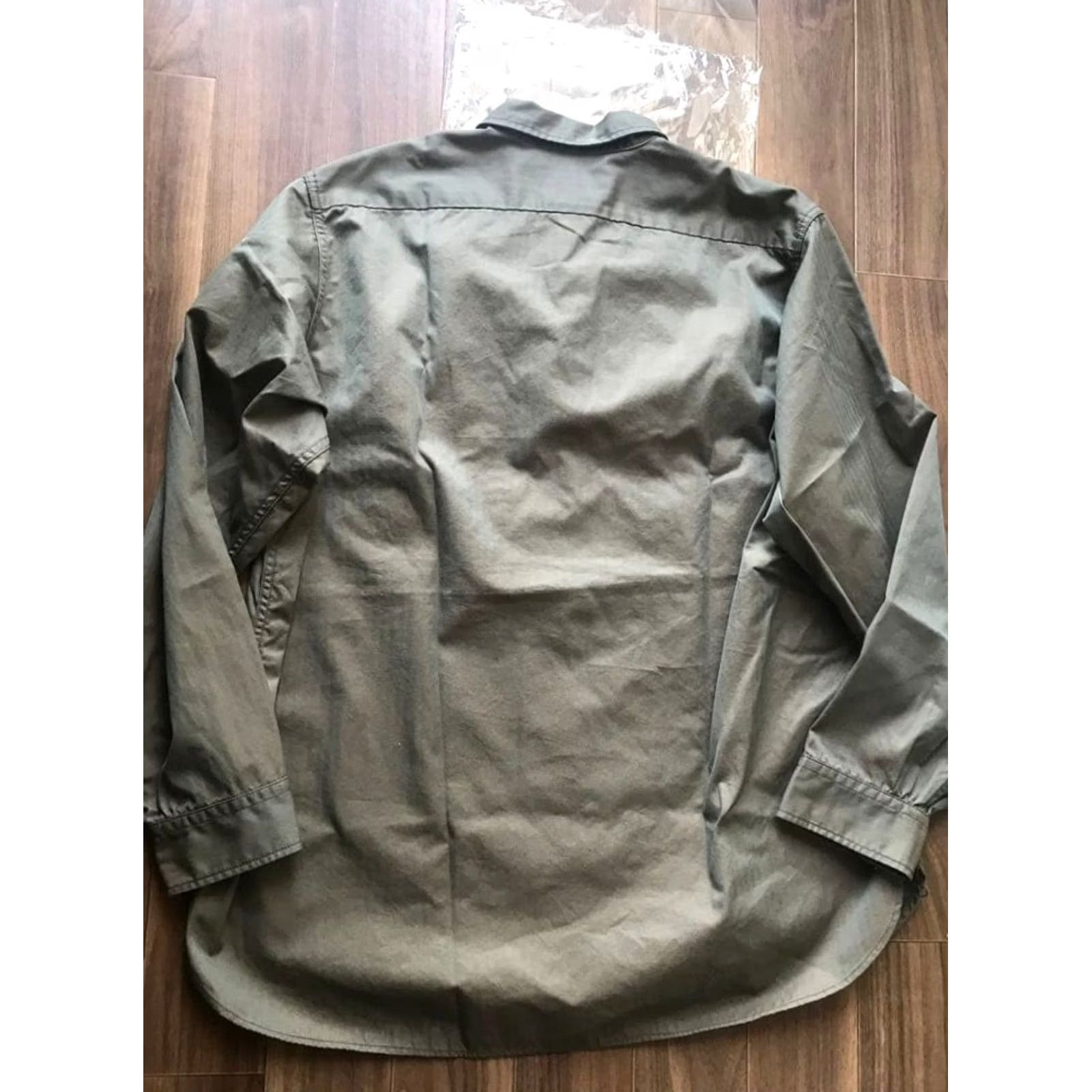 Beams Plus VINTAGE BEAMS PLUS Military Shirt Jacket L Olive Mens Casual Button-Up 100% Cotton From Japan FS Size US L / EU 52-54 / 3 - 6 Thumbnail