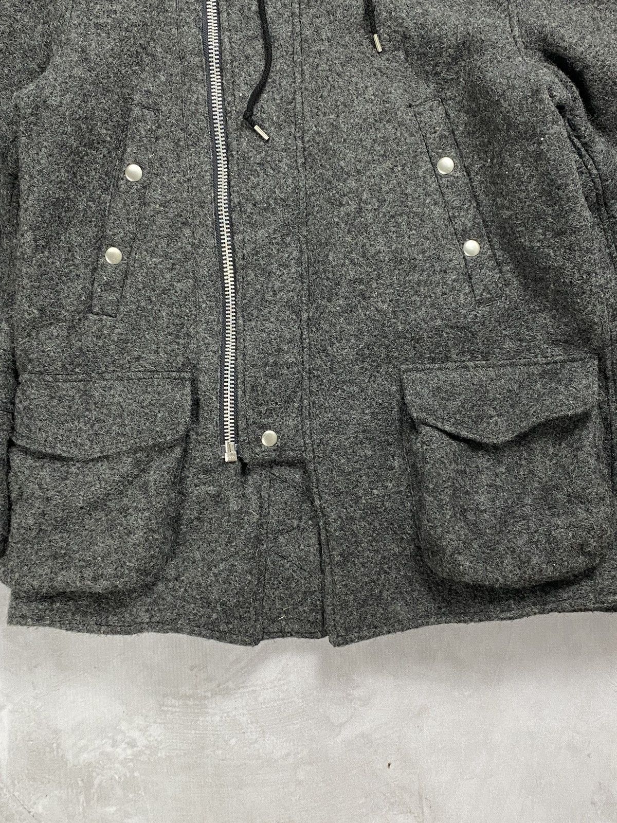 If Six Was Nine × Japanese Brand × Le Grande Bleu (L.G.B.) Nano Universe Wool Fur Jacket Size US M / EU 48-50 / 2 - 4 Thumbnail