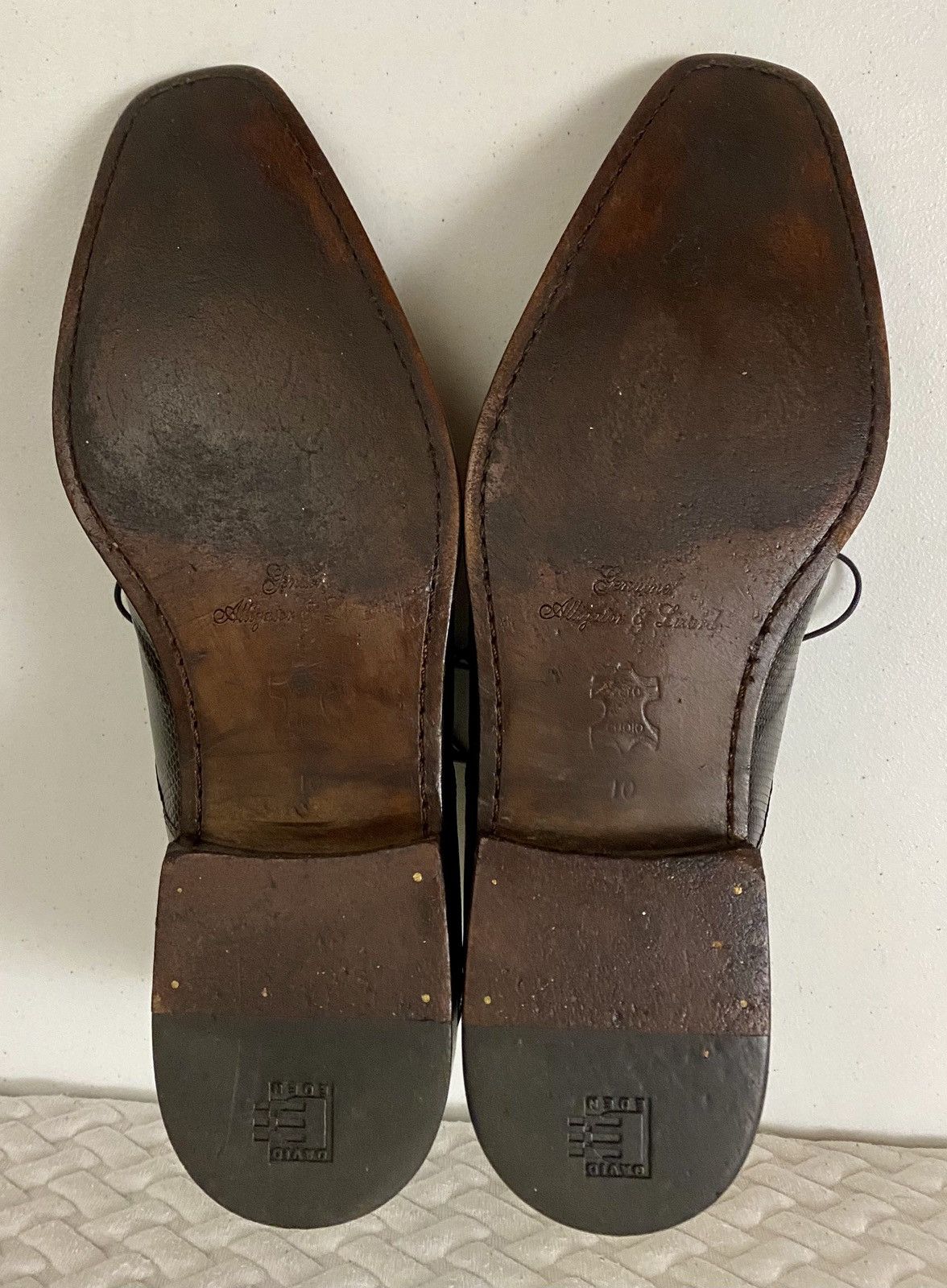 David Eden David Eden LP 36 Genuine Alligator/Lizard Skin Oxfords 10 Size US 10 / EU 43 - 10 Thumbnail