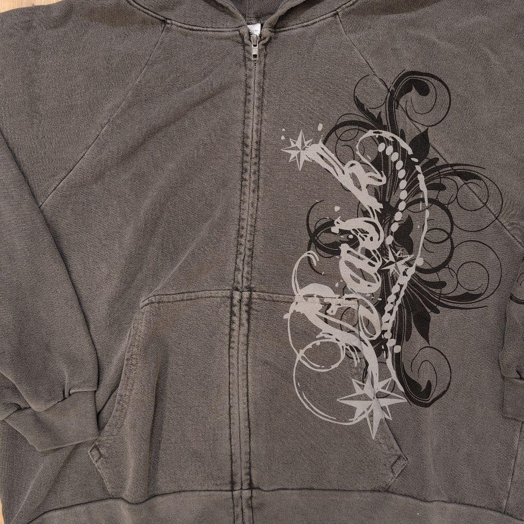 basketcase gallery Basketcase Gallery “LEXI v2” Zip Hoodie – Washed Black, XL Size US XL / EU 56 / 4 - 6 Thumbnail