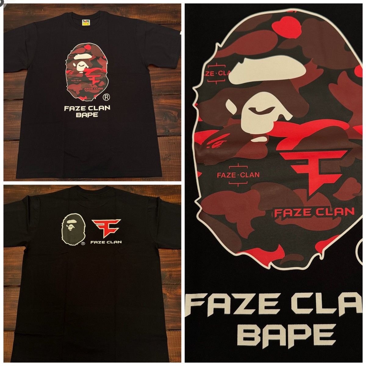 Bape BAPE x FaZe Clan Tee Shirt Size US XXL / EU 58 / 5 - 1 Thumbnail