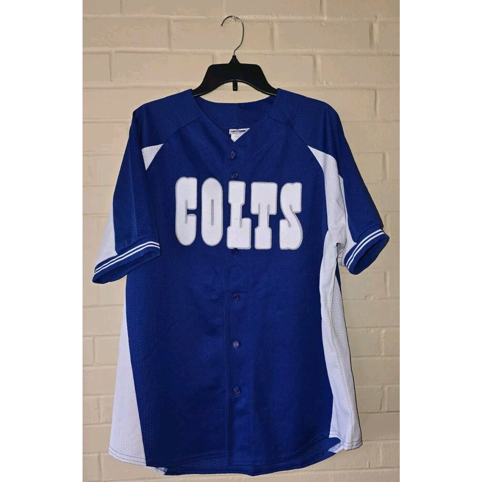 Majestic Vtg Colts NFL Baseball Style Jersey Mens Size L Majestic USA Size US L / EU 52-54 / 3 - 1 Thumbnail