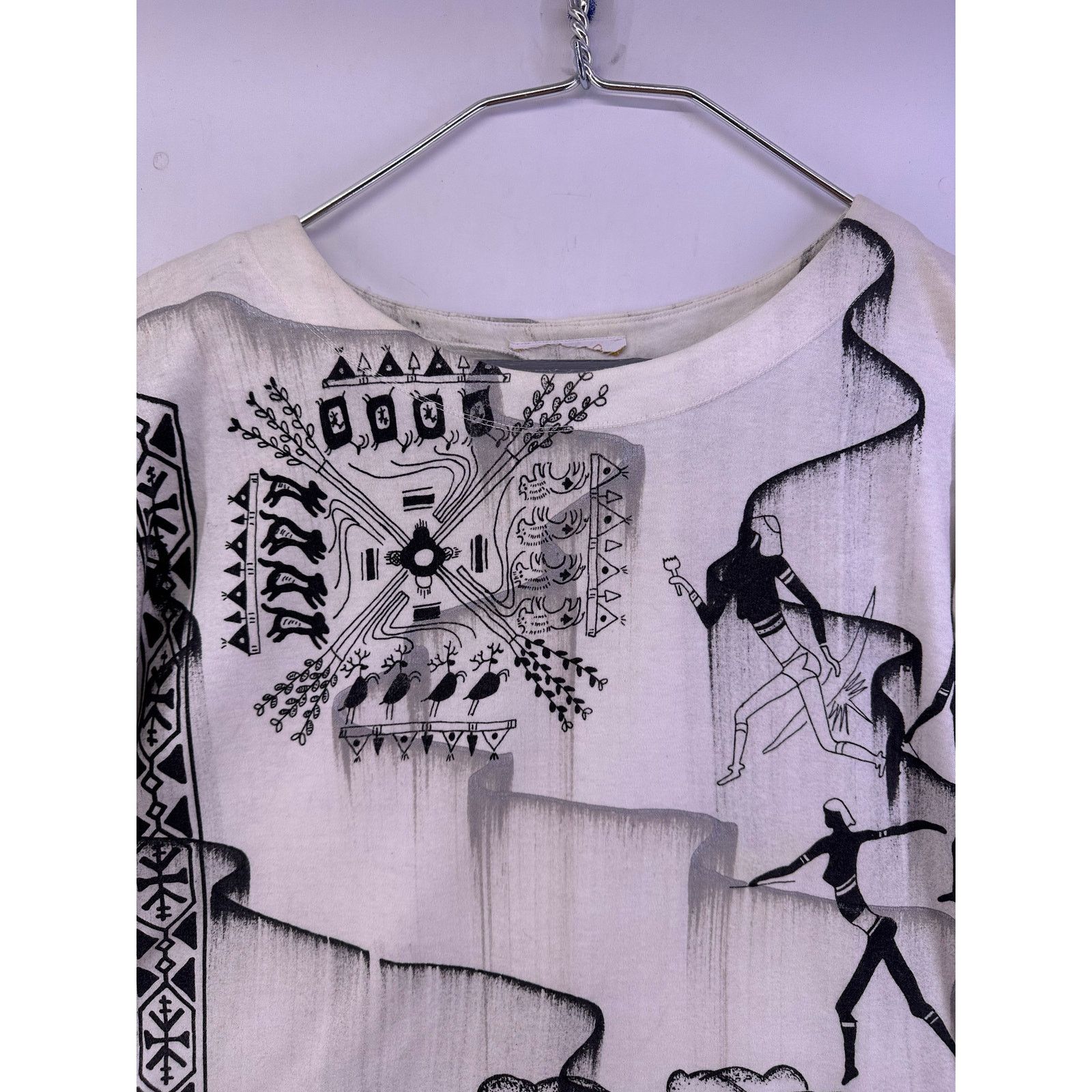 & Other Stories Vintage Tribal Native Pattern Design Tshirt Size L/XL Size XL / US 12-14 / IT 48-50 - 4 Thumbnail