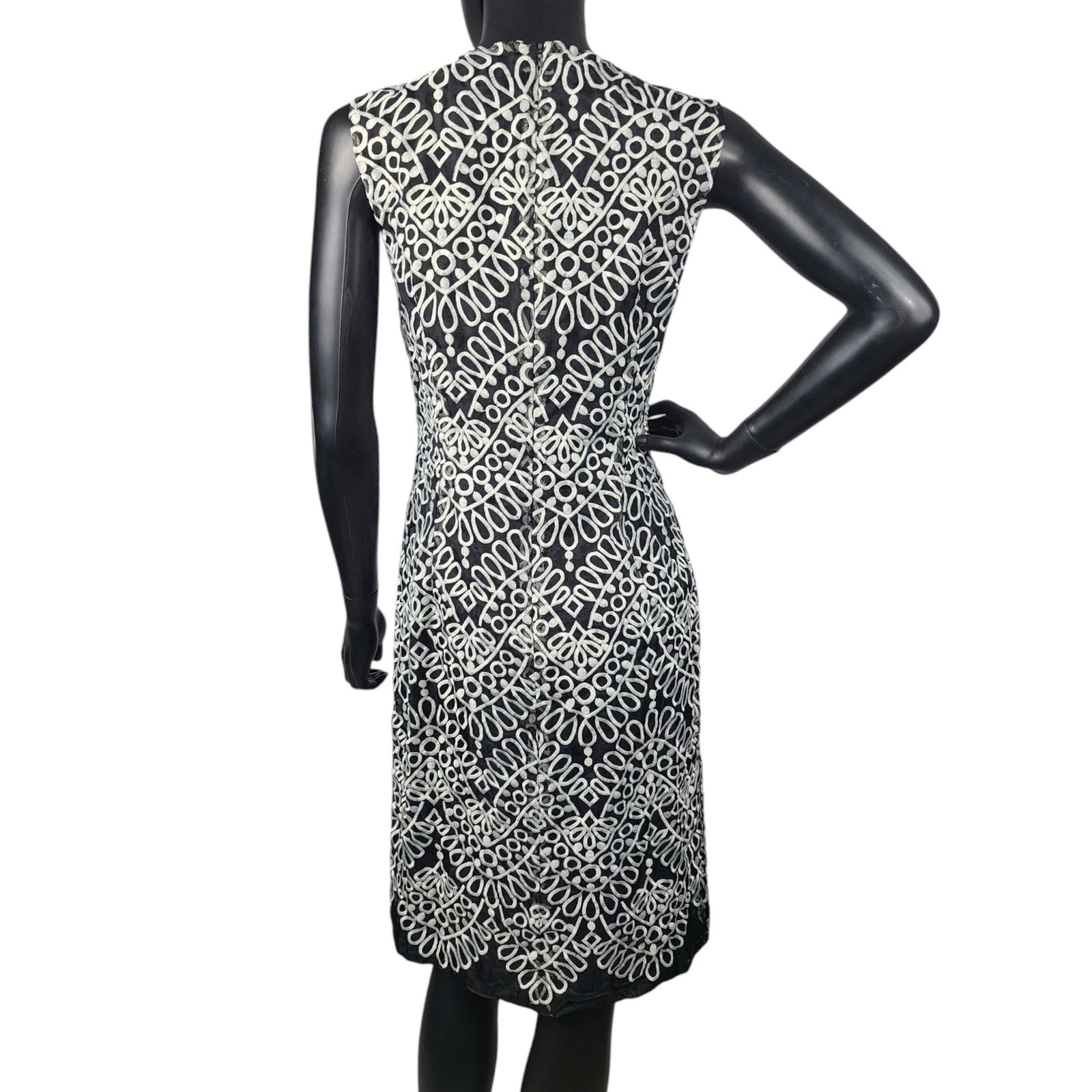 Prabal Gurung Prabal Gurung Sleeveless Sheath Jewel-Neck Slim Dress Size 4 Size S / US 4 / IT 40 - 4 Thumbnail