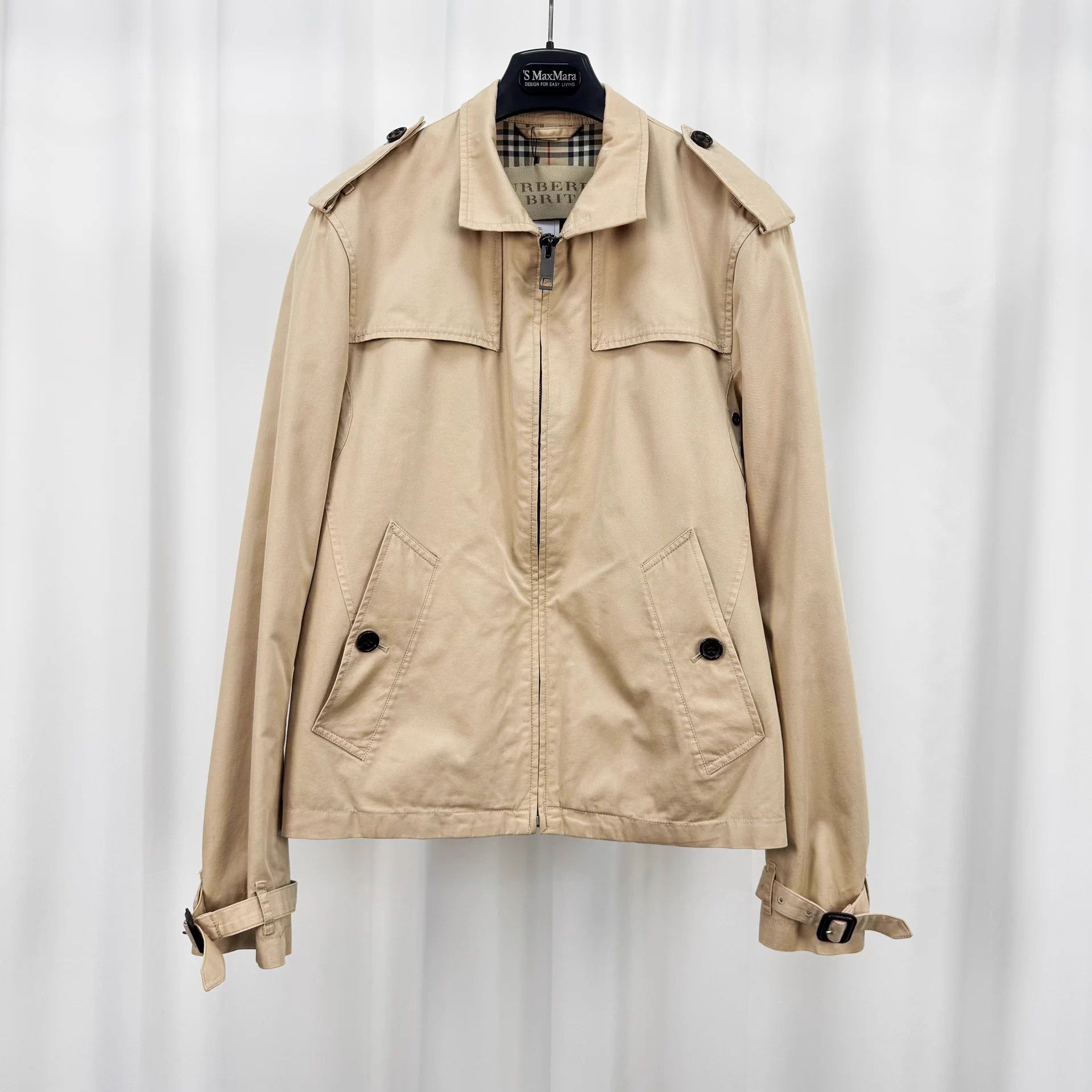 Burberry Burberry check jacket S khaki lining 99 new Size US S / EU 44-46 / 1 - 1 Thumbnail