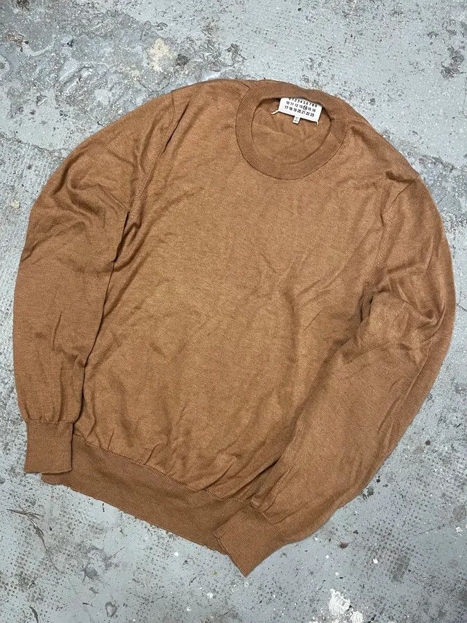 Maison Margiela SS2018 Maison Margiela Brown Signature Padded Camel Sweater Size US M / EU 48-50 / 2 - 5 Thumbnail