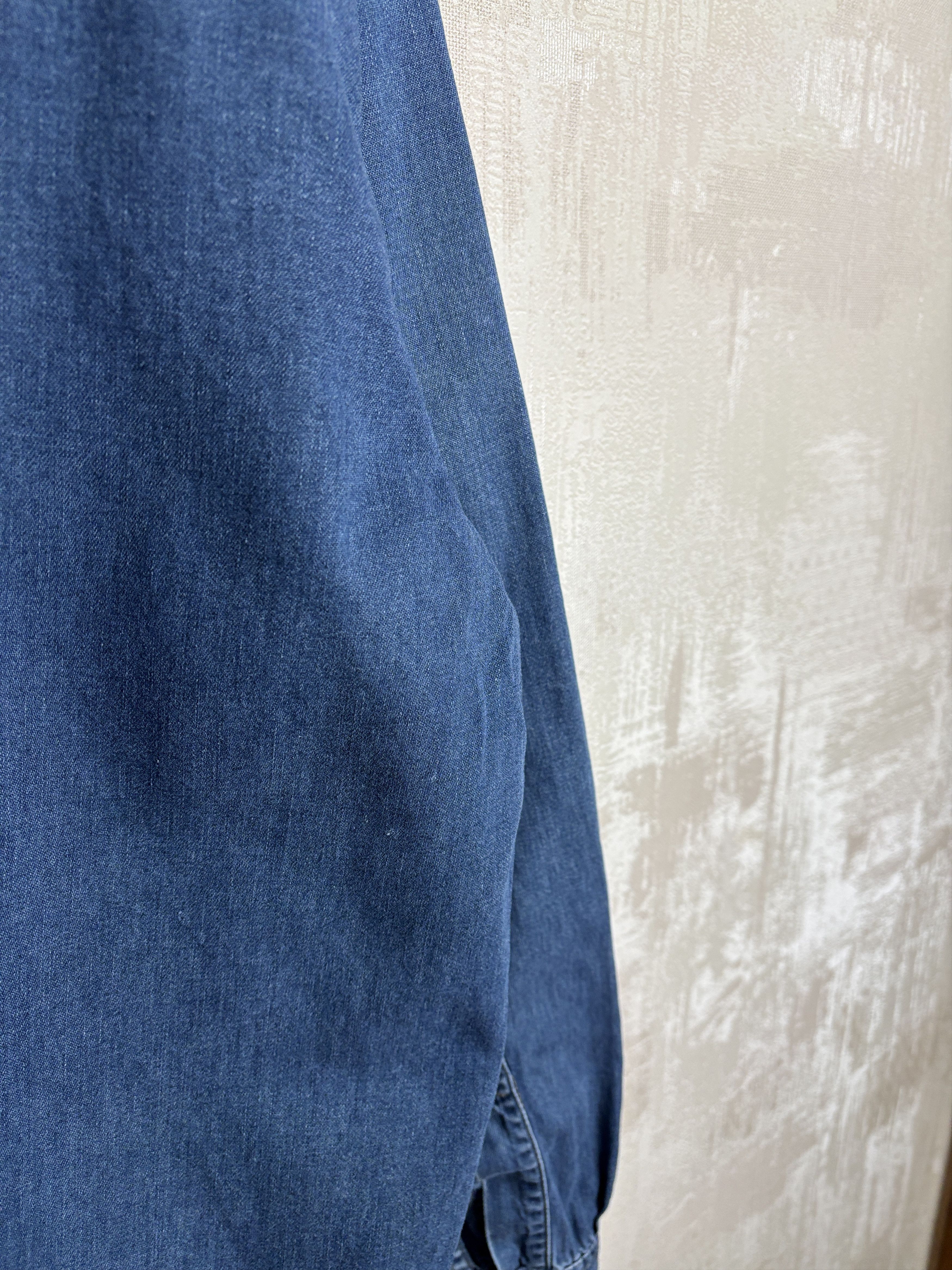 Levi's 90's Levi's Vintage Western Denim Jeans Pearl Snap Shirt Size US XL / EU 56 / 4 - 21 Thumbnail