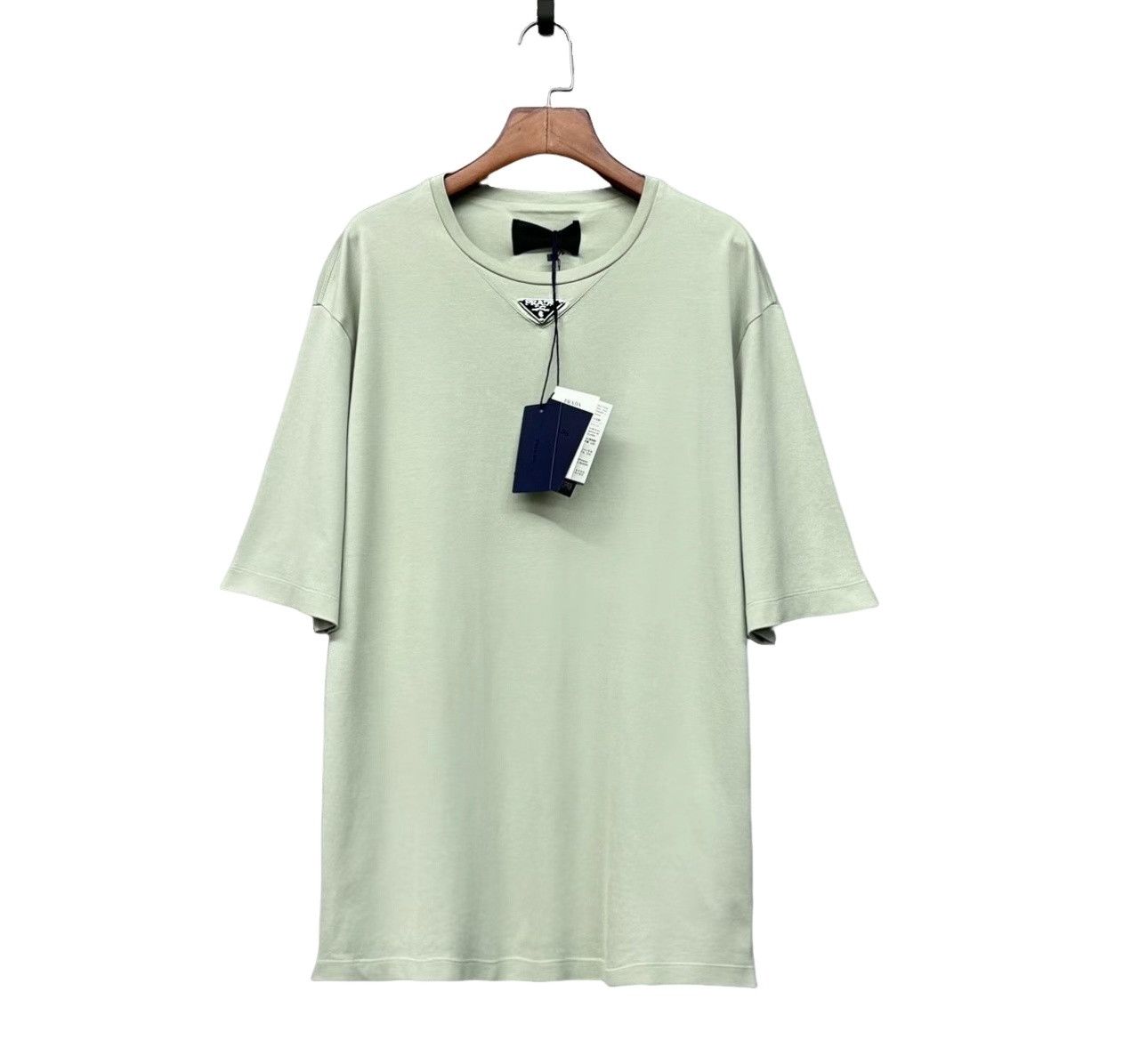 Prada Prada Triangle Logo Cotton T-Shirt Size M Size US M / EU 48-50 / 2 - 1 Thumbnail