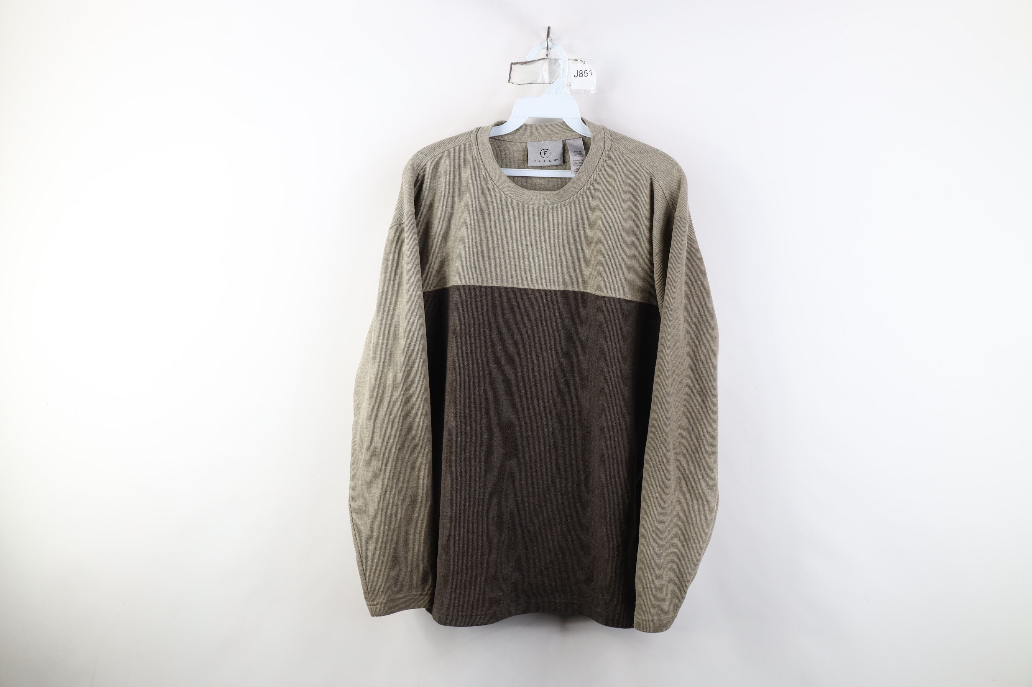 Vintage Vintage 90s Y2K Streetwear Ribbed Knit Long Sleeve T-Shirt Size US M / EU 48-50 / 2 - 1 Thumbnail