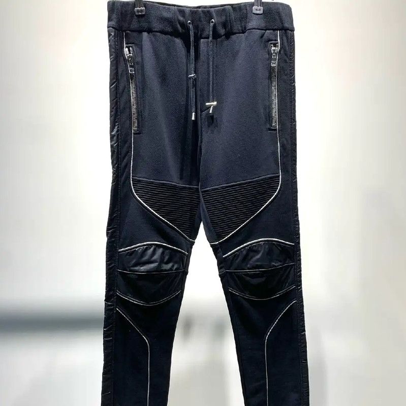 Balmain Balmain Black Cotton Men's Casual Pants 0089 Size US 32 / EU 48 - 1 Thumbnail