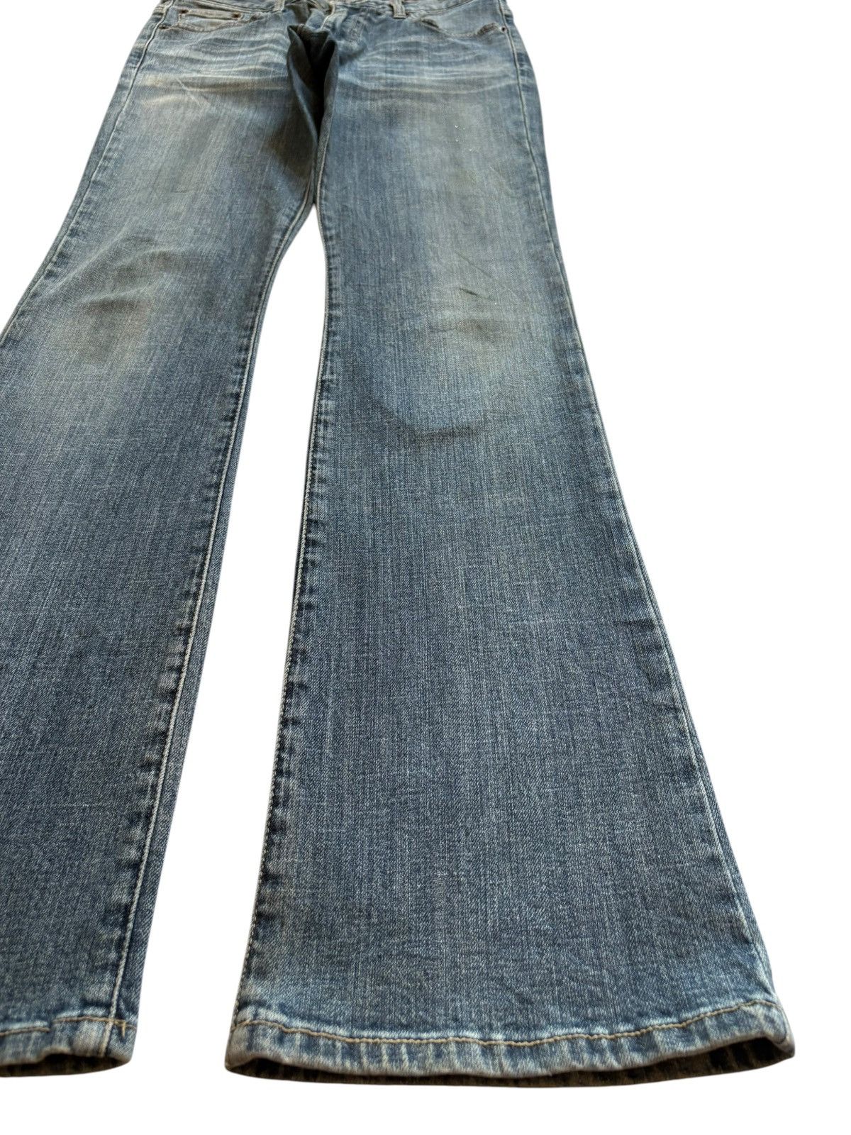 Japanese Brand Vintage Japanese Brand Mud Wash Bootcut Flare Jeans Size 29" - 7 Thumbnail