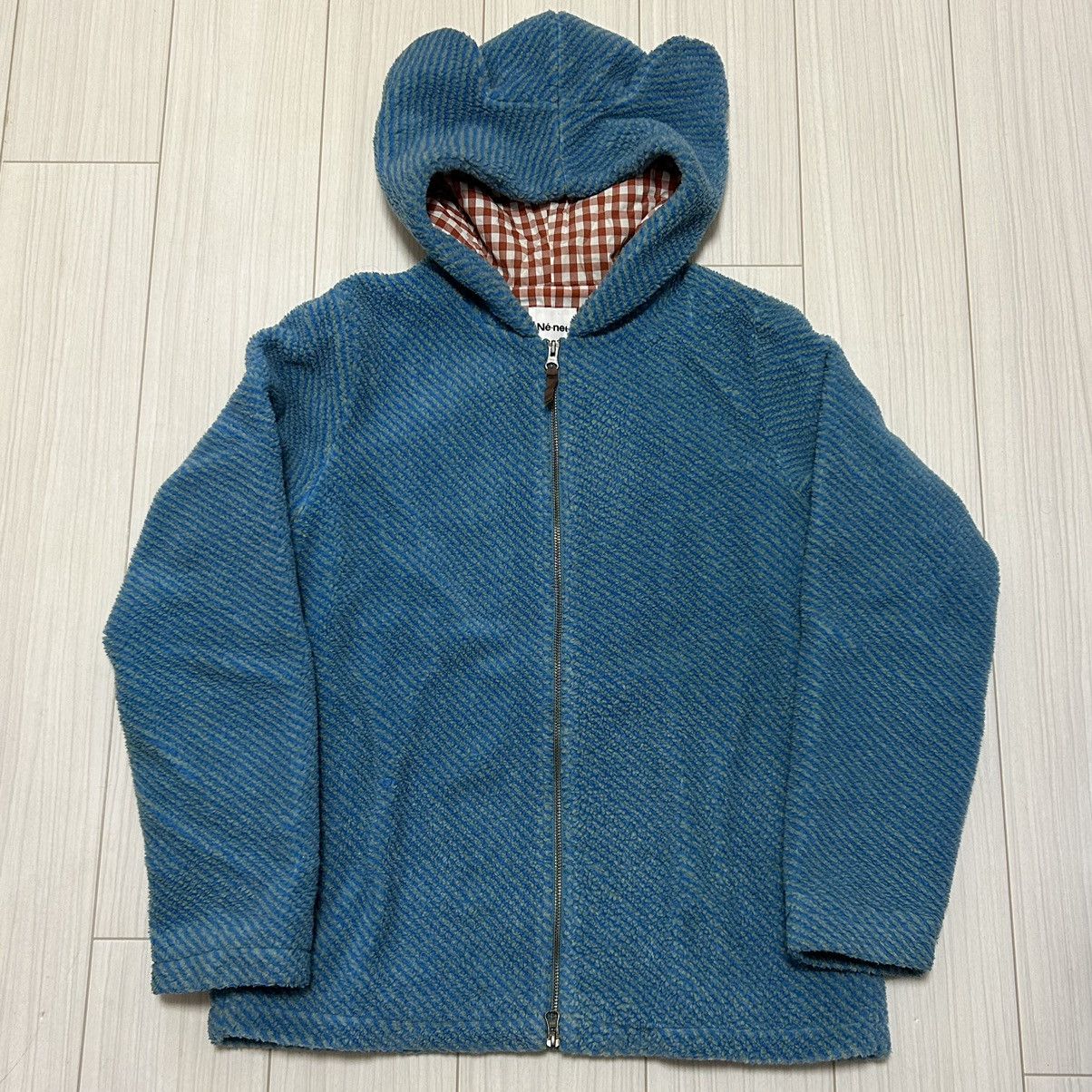 Pre-owned Issey Miyake X Ne Net Ne-net Bear Hoodie In Blue
