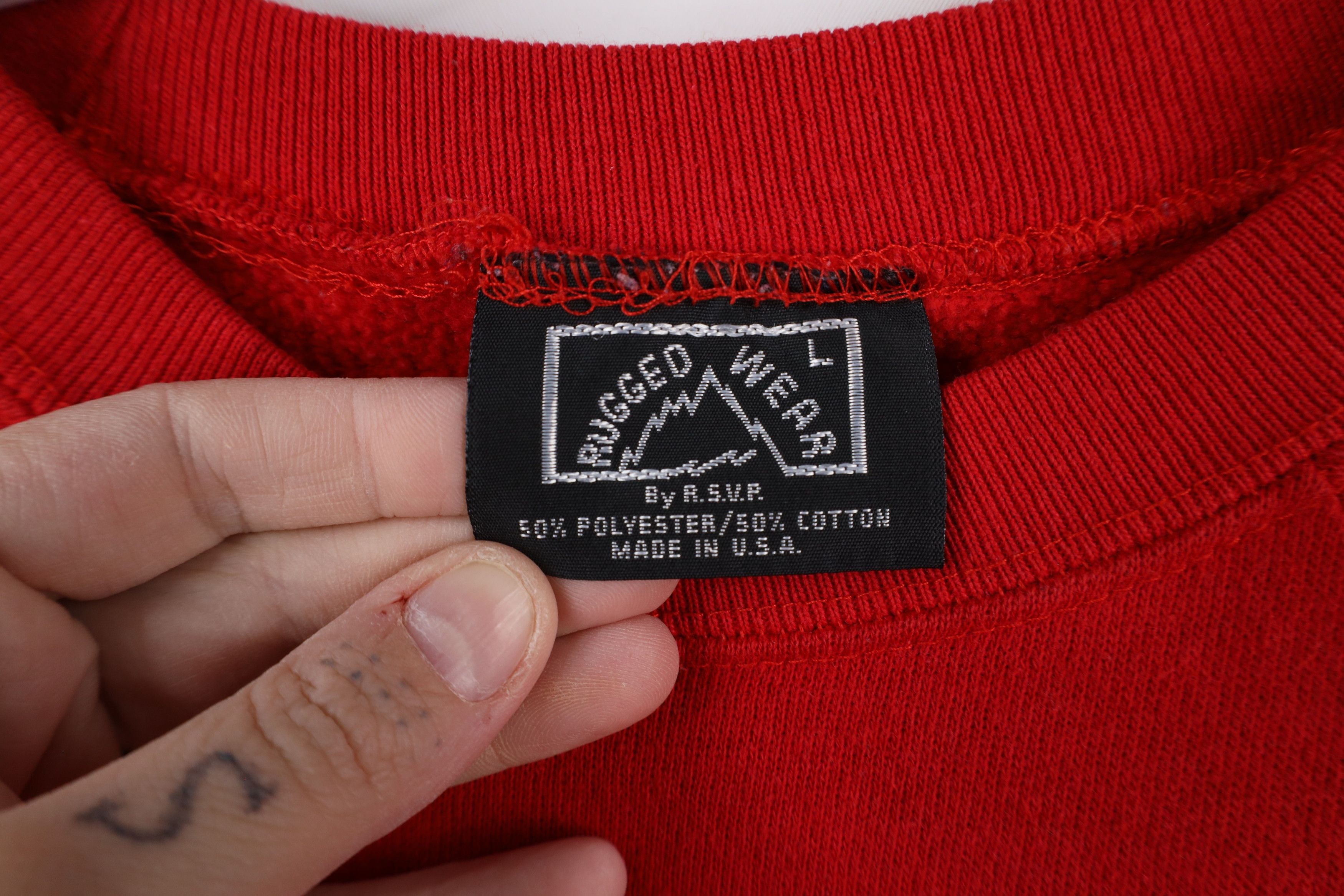 Vintage Vintage 90s Streetwear Florida Beach Club Sweatshirt USA Size L / US 10 / IT 46 - 9 Thumbnail