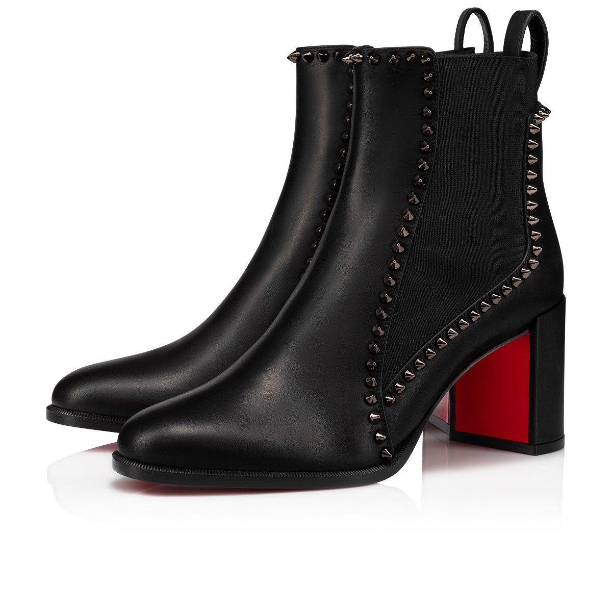 Christian Louboutin o1s1wg110125 Out Line Spikes Boots in Black Size US 6 / IT 36 - 1 Thumbnail