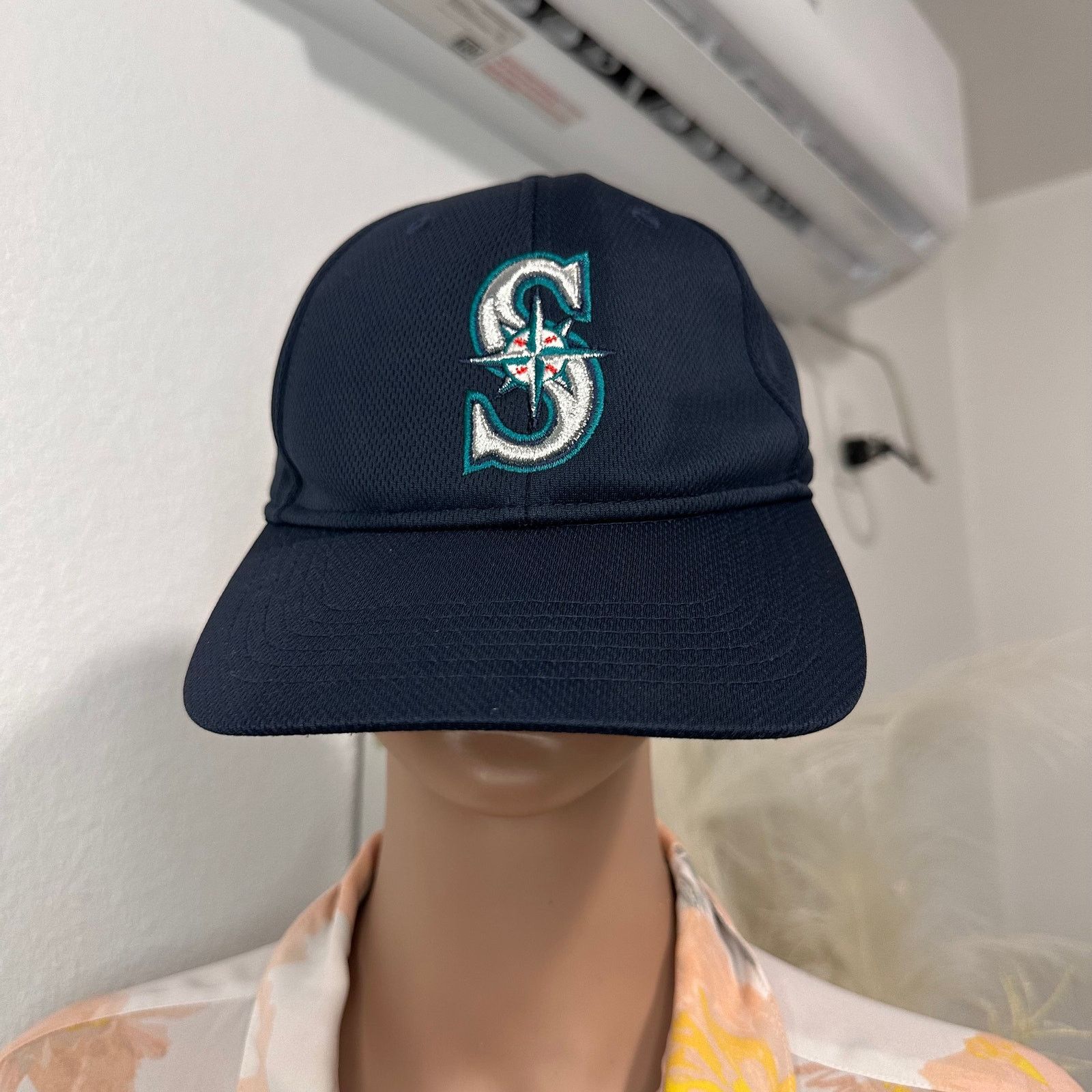 MLB MLB Seattle Mariners Navy Blue Baseball Cap Velcro Strap OS Size ONE SIZE - 1 Thumbnail